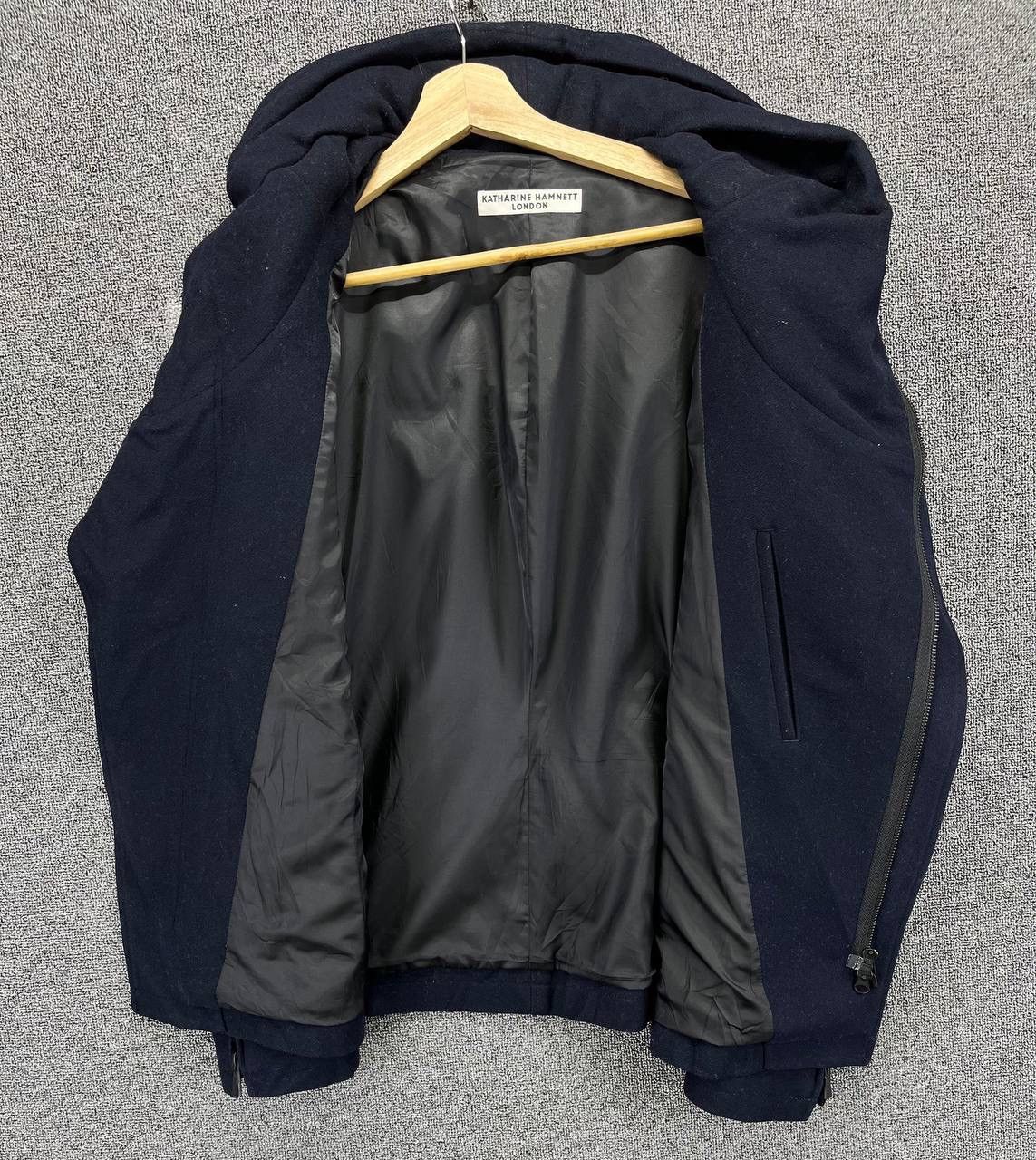 Katharine Hamnett London Vintage Katharine Hamnett London Zip Up Wool Jacket Size M / US 6-8 / IT 42-44 - 6 Thumbnail