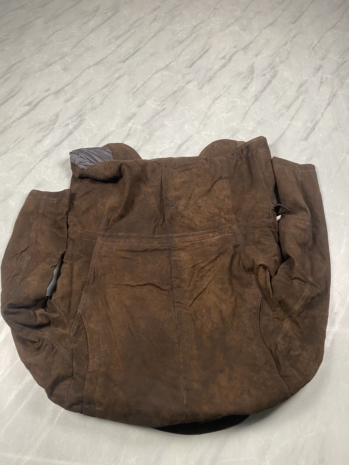 Japanese Brand Vintage Japanese Western Brown Suede Trucker Jacket Size US S / EU 44-46 / 1 - 11 Thumbnail