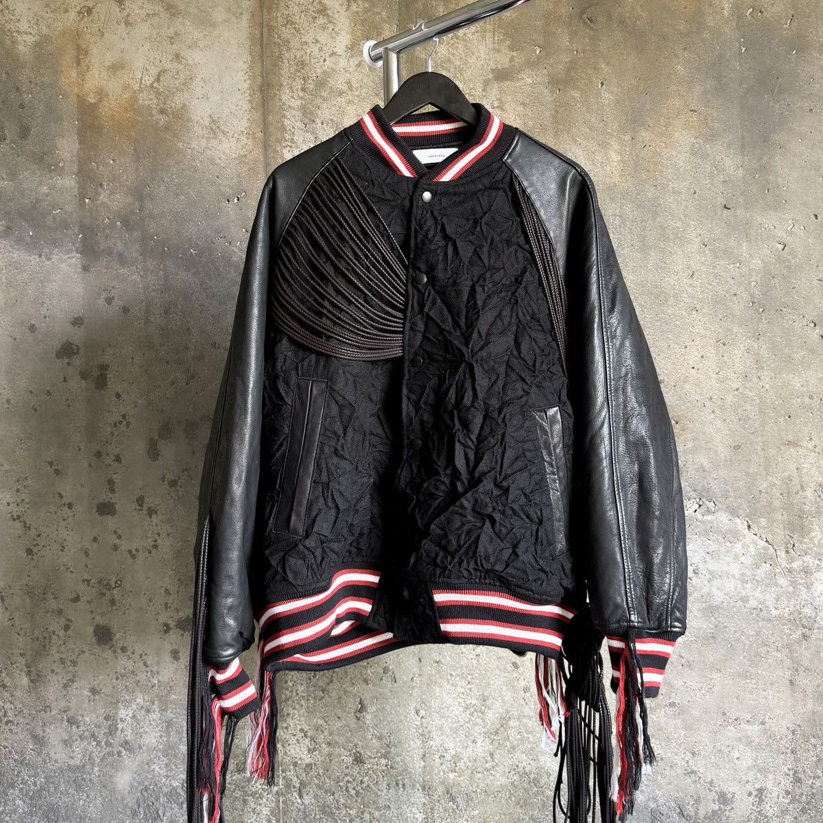 Facetasm FACETASM FW18 RUNWAY Tassel Varsity Jacket Size US XL / EU 56 / 4 - 1 Thumbnail