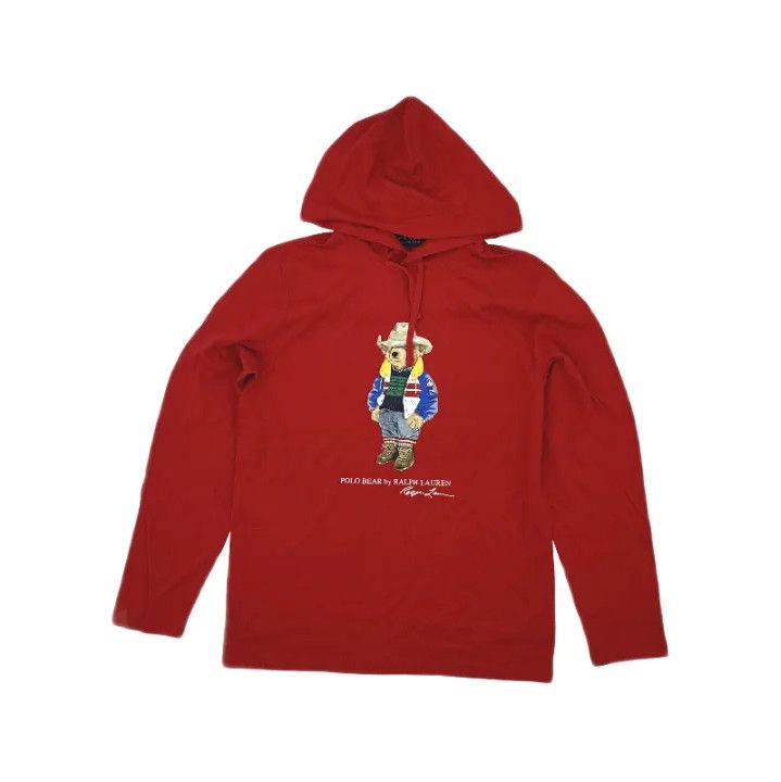 Polo Ralph Lauren Polo Ralph Lauren Bear Print Hooded Long-Sleeve T-Shirt Size US M / EU 48-50 / 2 - 1 Thumbnail