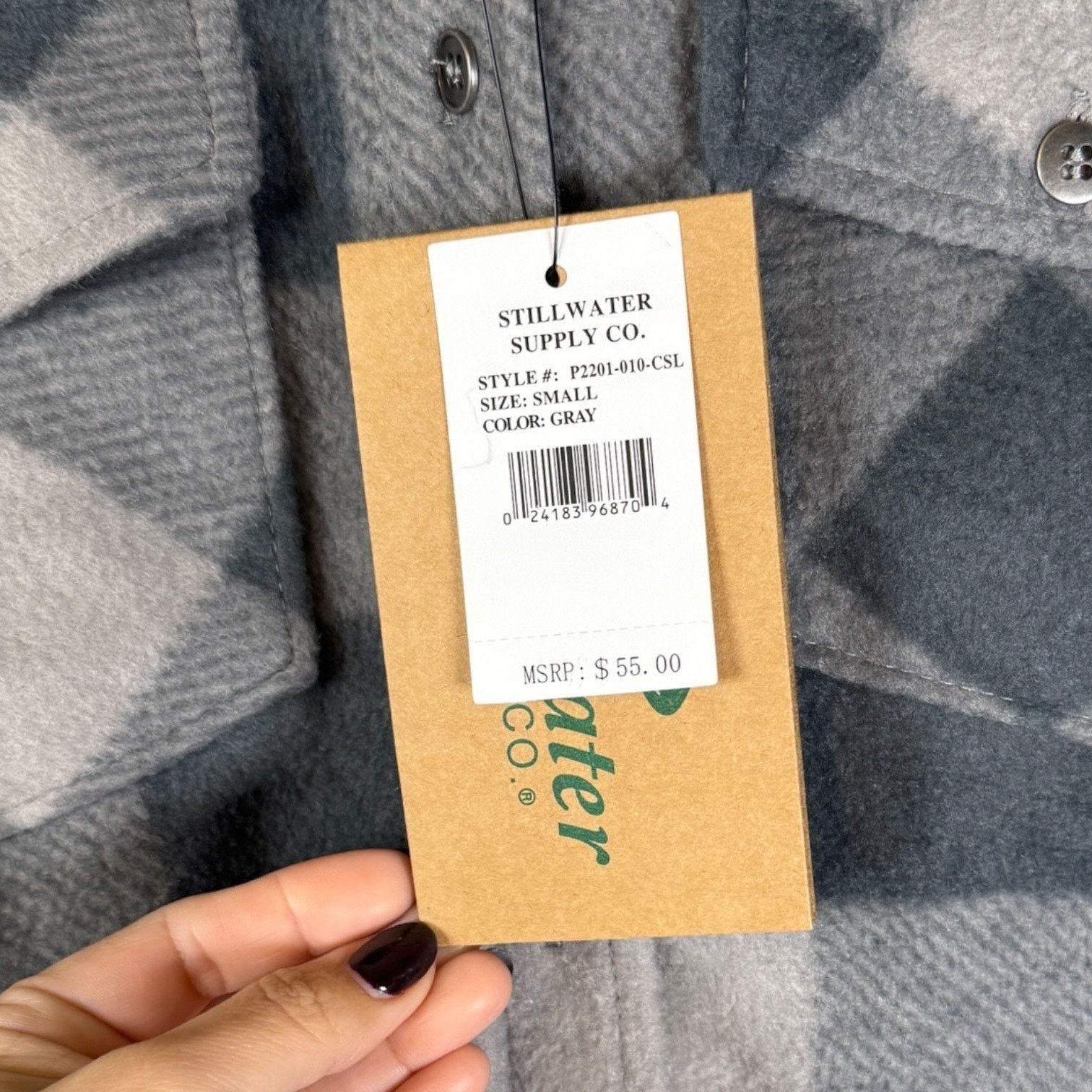 Other Stillwater Supply Co. Women's Size S Gray Color Fleece Shirt Size S / US 4 / IT 40 - 4 Thumbnail