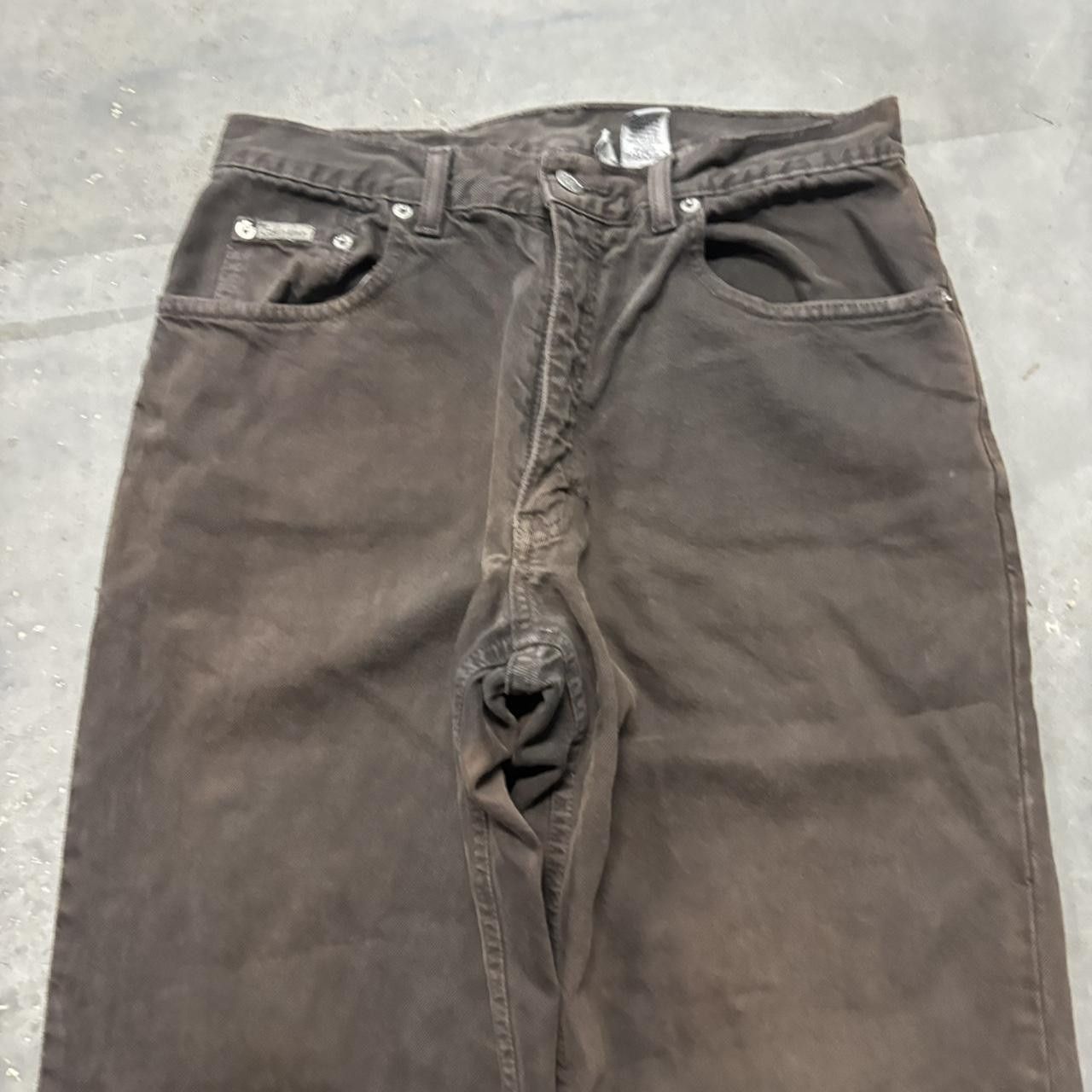 Calvin Klein × Vintage Crazy Vintage Y2K/2000s Grunge Faded Brown Calvin Klein Casual Pants! Size US 30 / EU 46 - 5 Thumbnail
