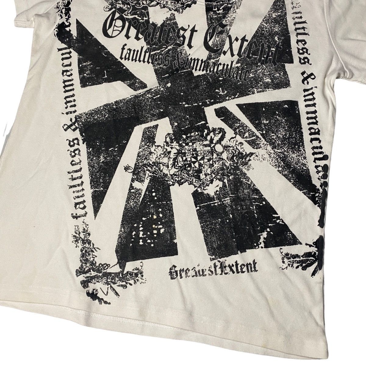 Hysteric Glamour 2000's Sky Bomber Poem Brit Flag Tattoo Shirt Size US M / EU 48-50 / 2 - 3 Thumbnail