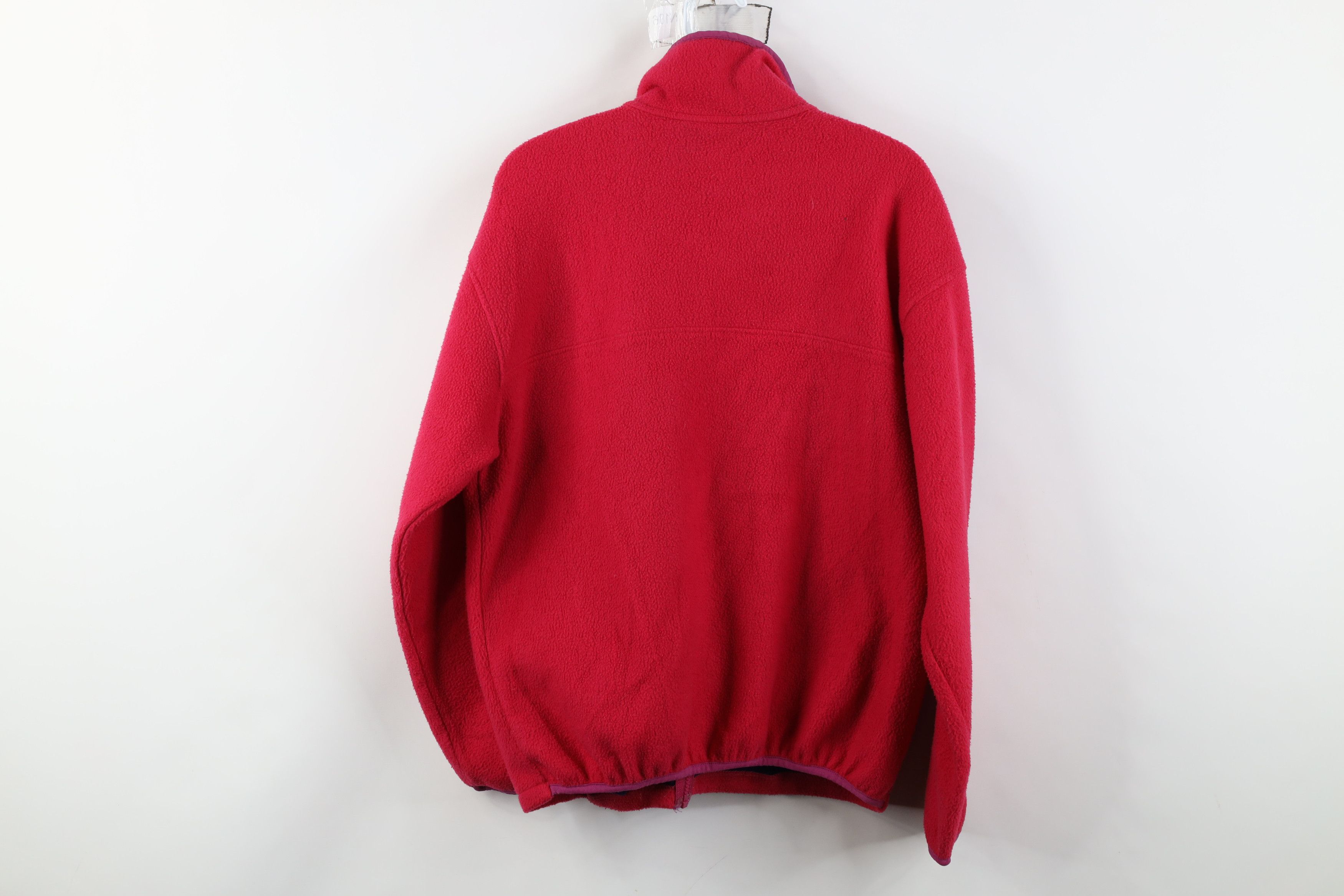 L.L. Bean Vintage 90s LL Bean Script Fleece Full Zip Jacket USA Pink Size M / US 6-8 / IT 42-44 - 15 Thumbnail