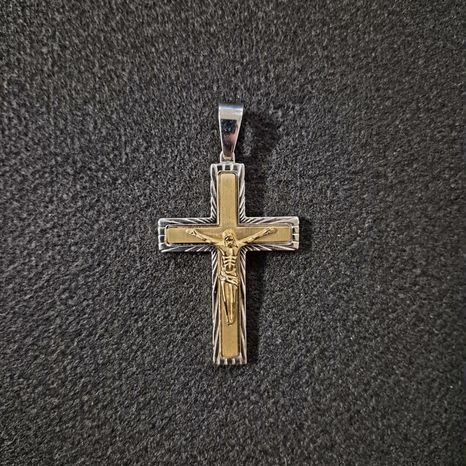 Other Crucifix Men's Stainless Steel Cross Pendant Size ONE SIZE - 3 Thumbnail