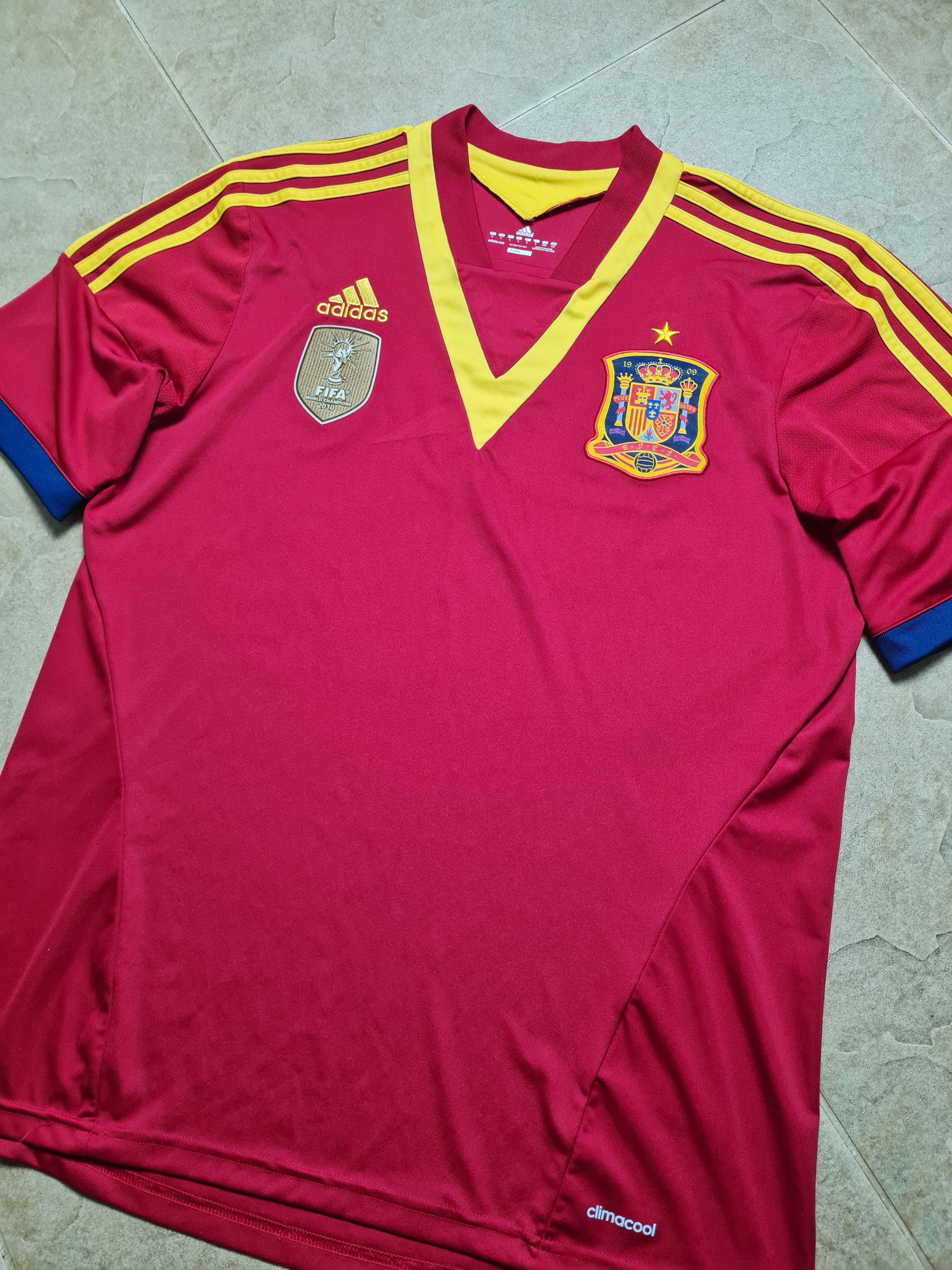 Adidas Spain World Cup 2012/13 Adidas shirt Camiseta Espana X53272 Size US L / EU 52-54 / 3 - 10 Thumbnail