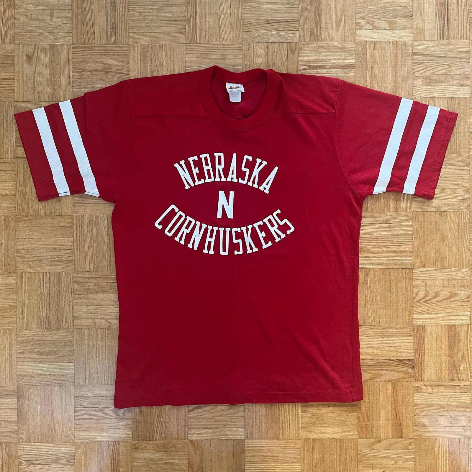 Vintage Vintage 80s Any Wear Spanjian Nebraska Cornhuskers football Size US XL / EU 56 / 4 - 1 Thumbnail