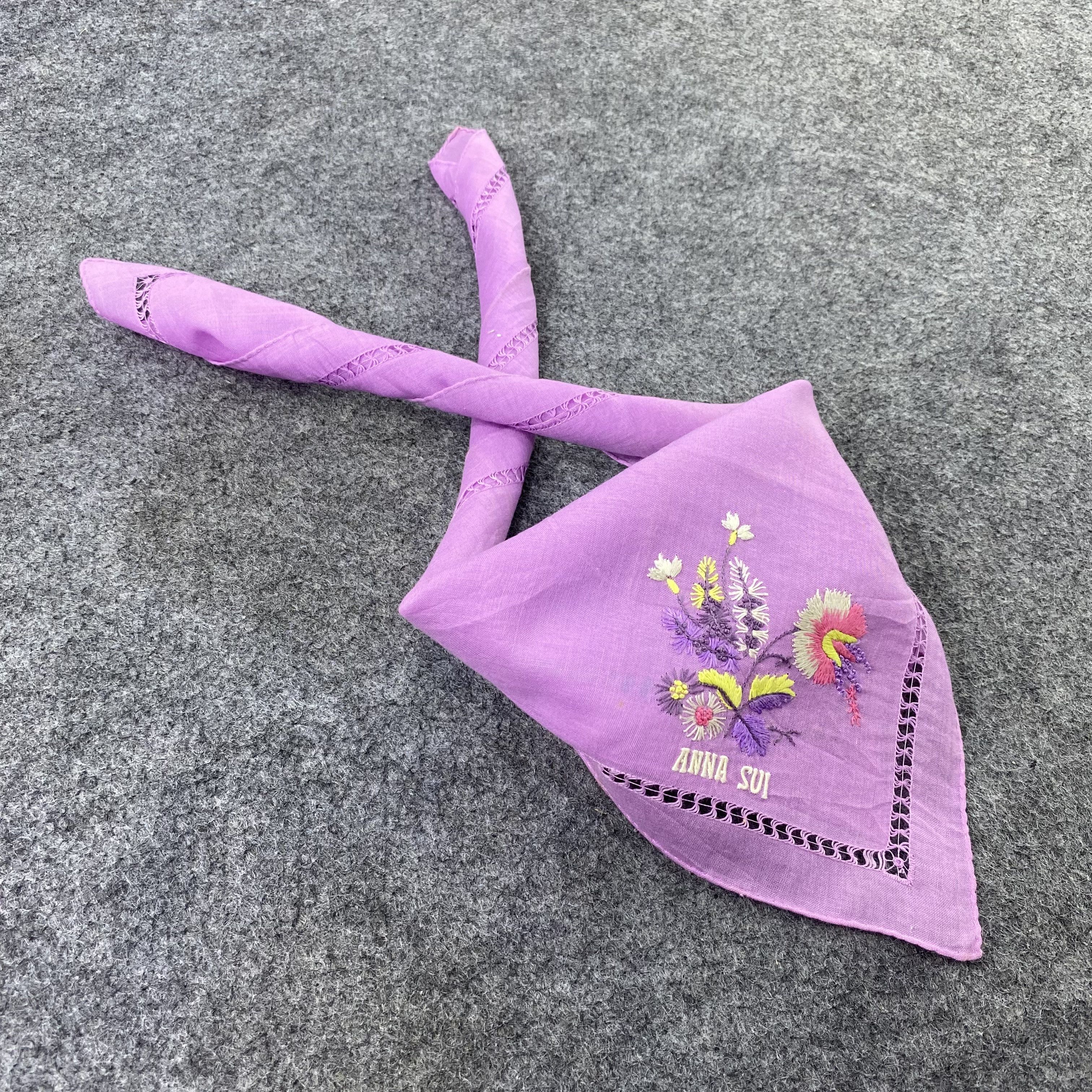 Anna Sui Anna Sui Handkerchief Neckerchief Bandana-B1563 Size ONE SIZE - 1 Thumbnail