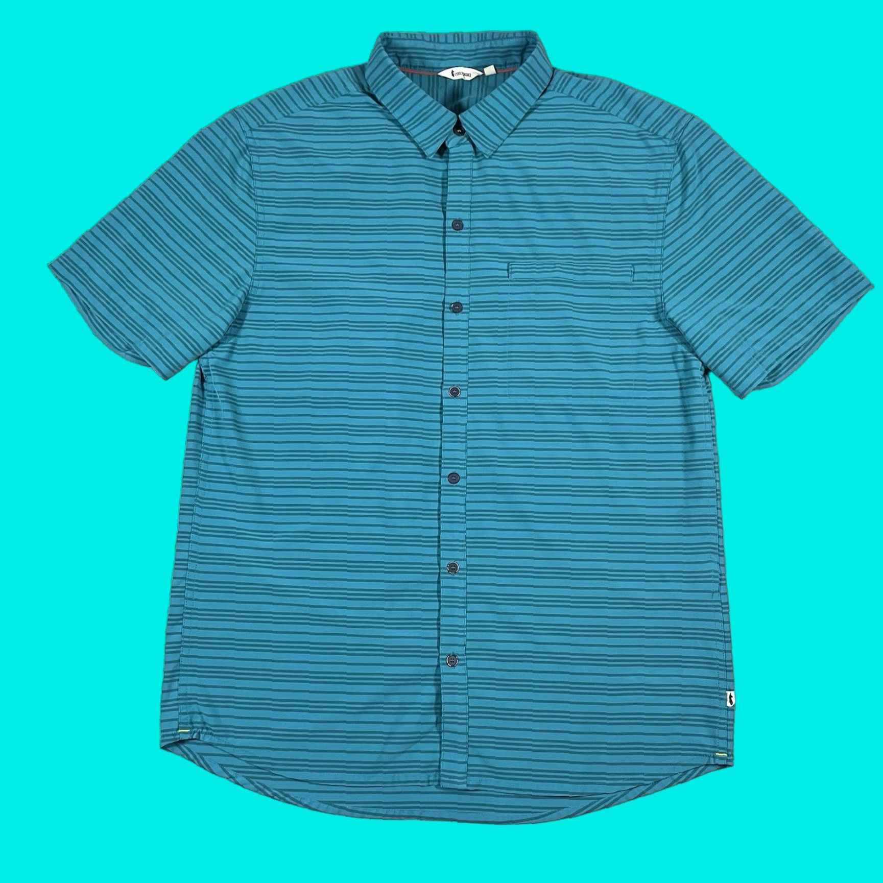 Cotopaxi Cotopaxi Shirt Men M Stripe Button Pocket Lightweight Short Sleeve Travel Cambio Size US M / EU 48-50 / 2 - 1 Thumbnail