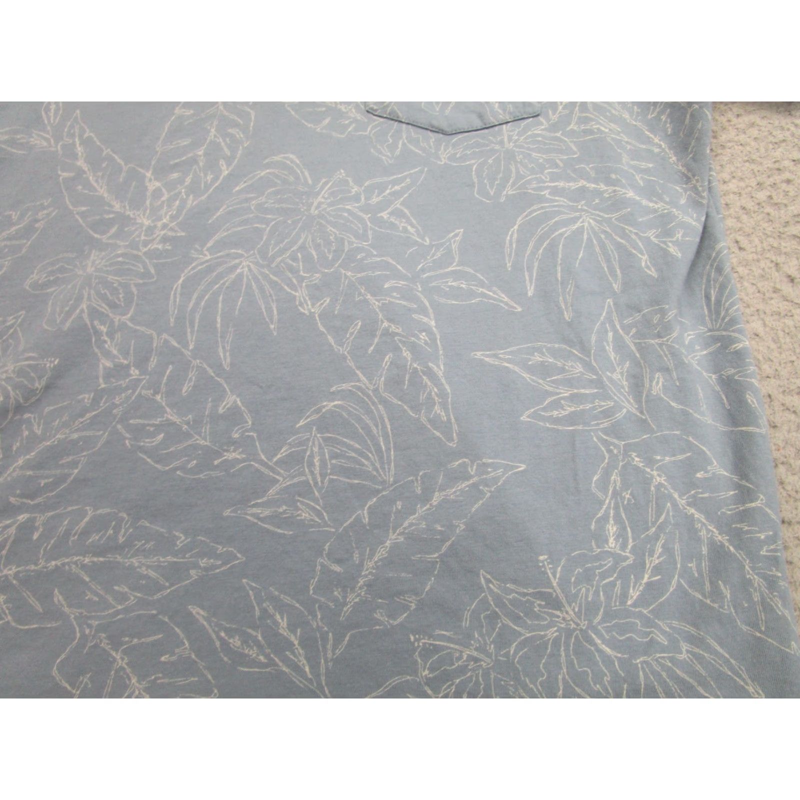 Ted Baker Ted Baker Polo Shirt Men's Medium Sky Blue Floral Print Short Sleeve Chest Pocket Tropical Size US M / EU 48-50 / 2 - 3 Thumbnail