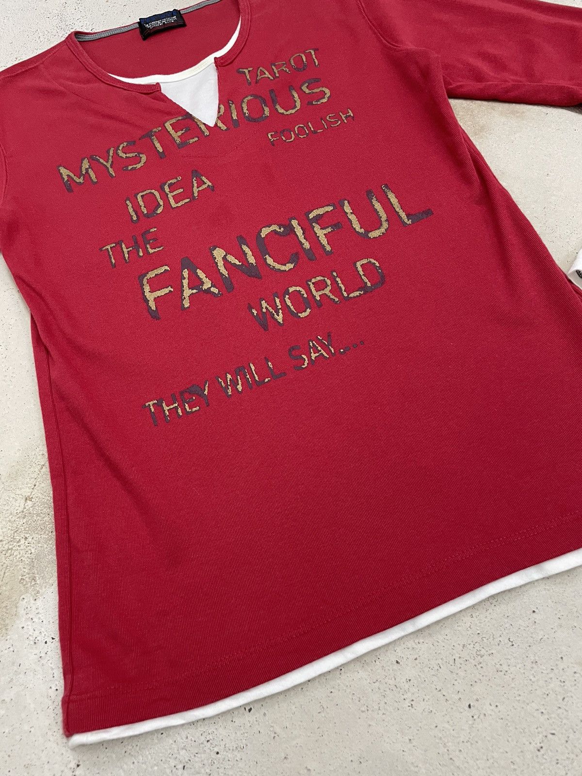 Designer Nicole Club For Men Layered Wording Junya Style Tee Size US S / EU 44-46 / 1 - 4 Thumbnail