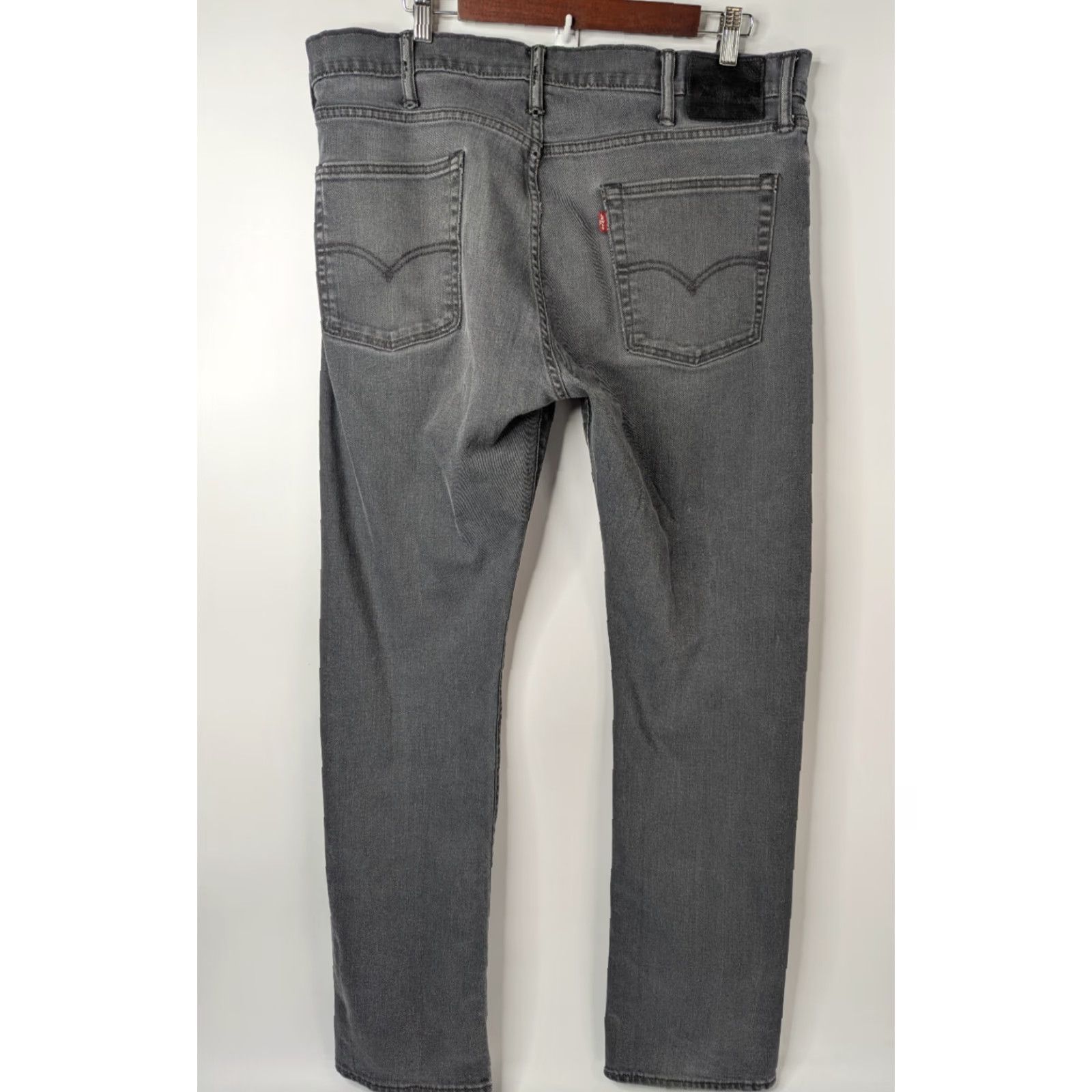 Levi's Levi's Jeans 513 Slim Straight Men's Size 38x34 Gray 08513-0479 Stealth Stretch Denim Cotton Polyester Elastane Size US 38 / EU 54 - 4 Thumbnail