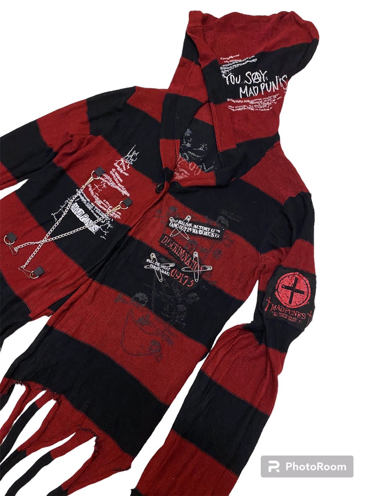 Japanese Brand 🔥QUICK SALE🔥 Mad Punks Mad Girl Cardigan Hoodie Sweater Size S / US 4 / IT 40 - 5 Thumbnail