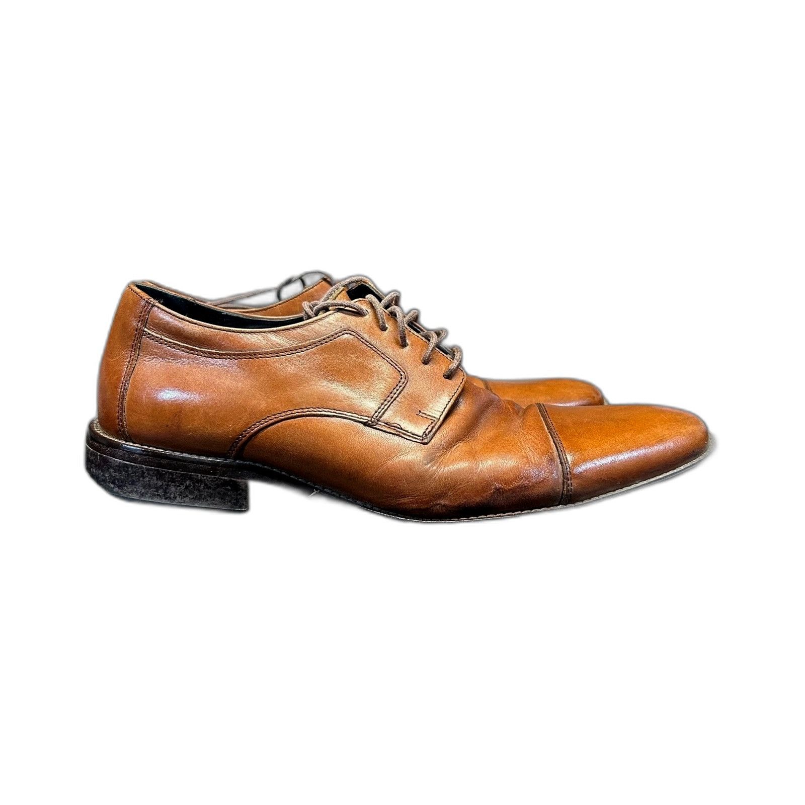 Johnston & Murphy J. Murphy By Johnston & Murphy Men's Brown Leather Shoes Oxf Size US 11 / EU 44 - 1 Thumbnail