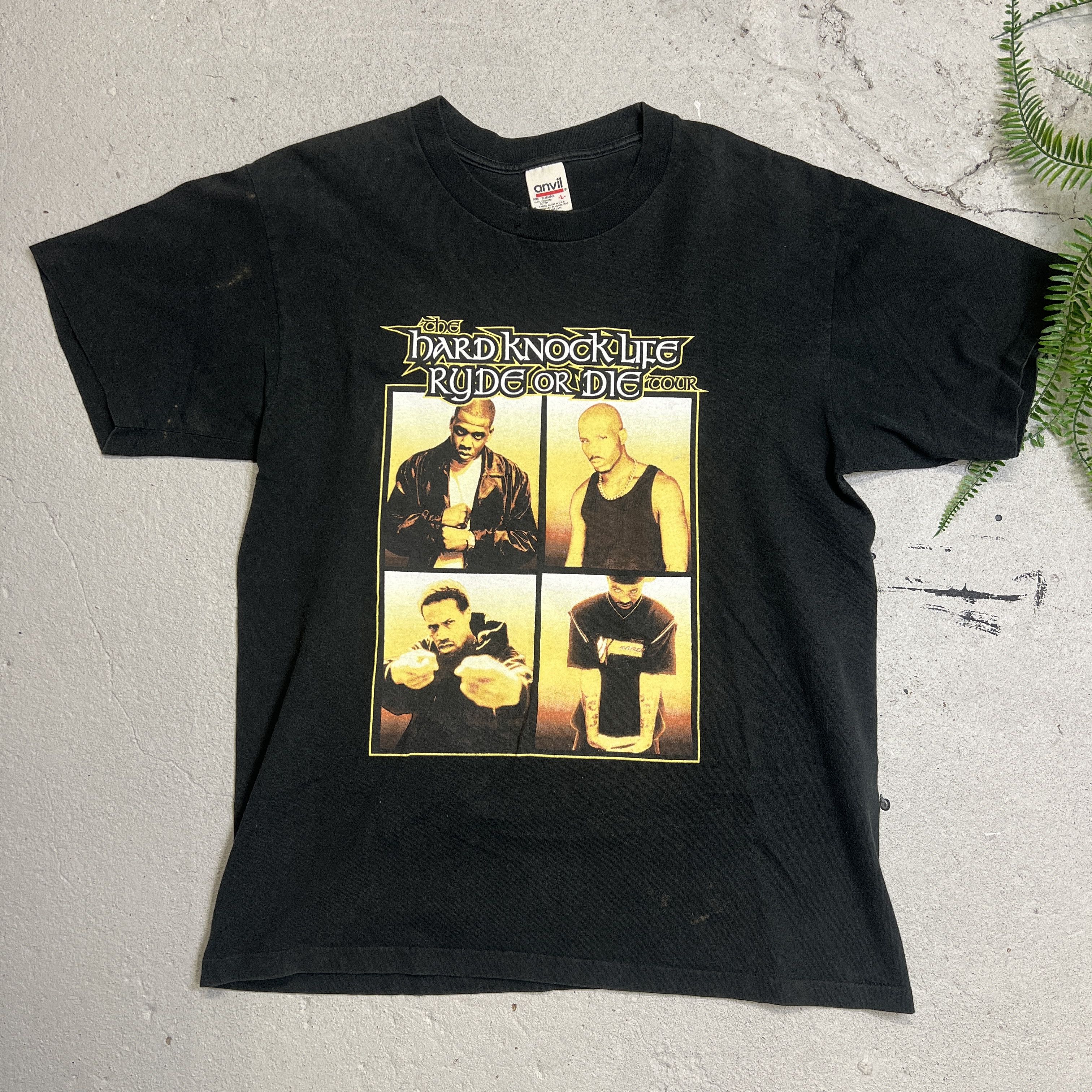 Anvil × Jay-Z × Vintage 1999 Hard Knock Life Ryde Or Die Tour Tee Size US L / EU 52-54 / 3 - 3 Thumbnail