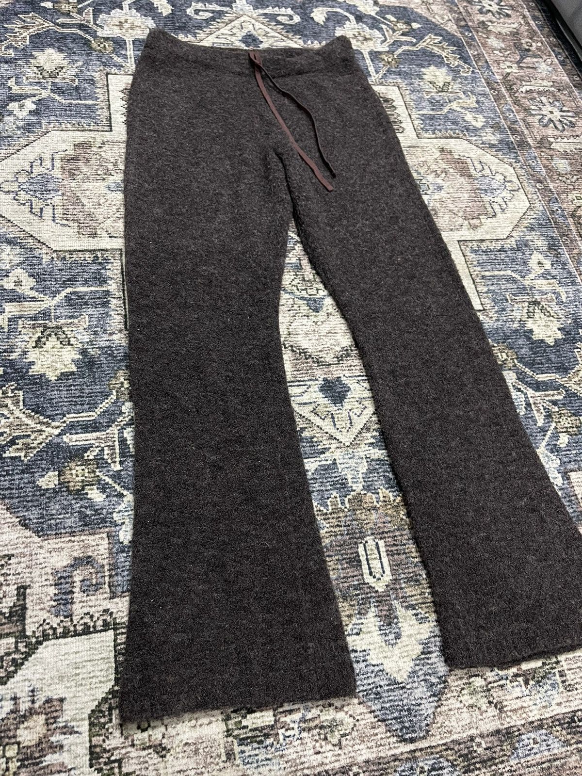 Y's YOHJI YAMAMOTO Y’s for living Flared Mohair Pants Size US 30 / EU 46 - 3 Thumbnail