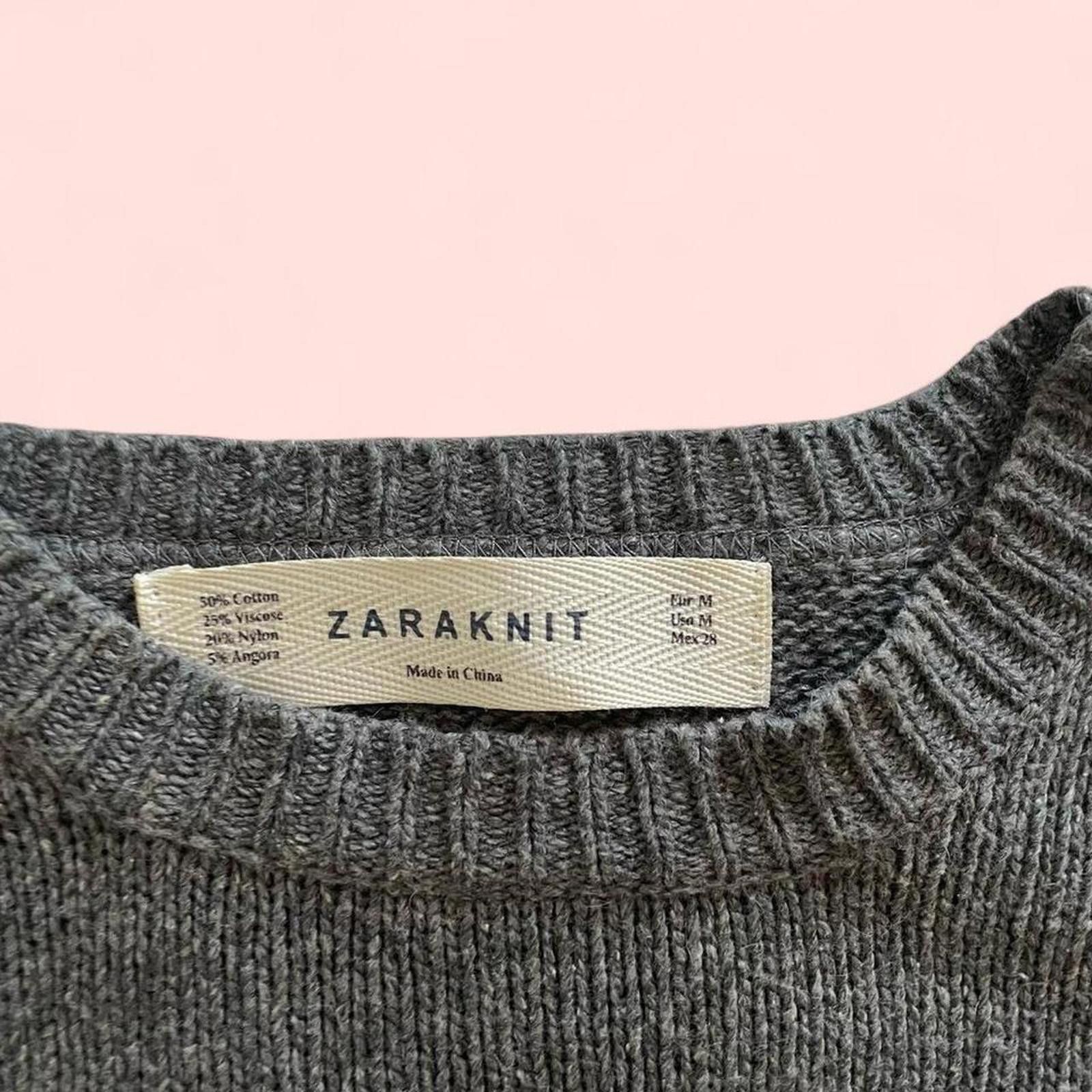 Zara Zara knit Grey sweater Size M / US 6-8 / IT 42-44 - 3 Thumbnail
