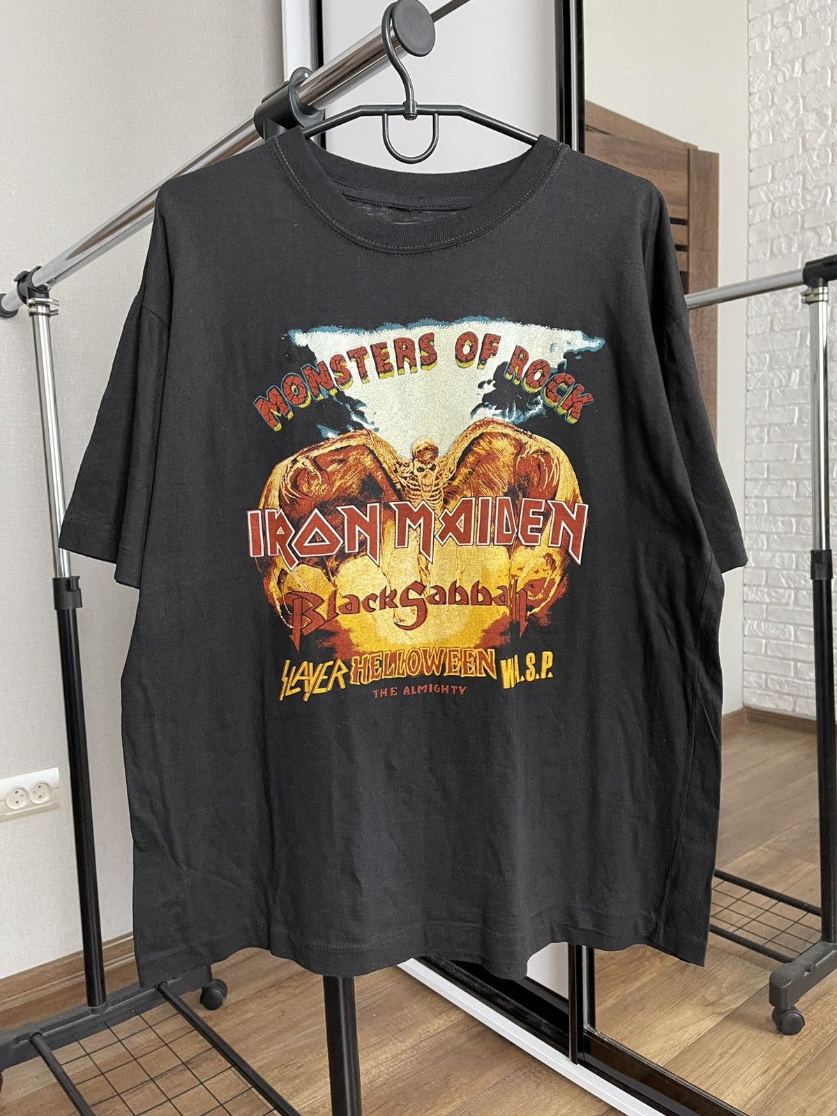 1992 Monsters Of Rock Vintage Iron Maiden Band Tour T-Shirt