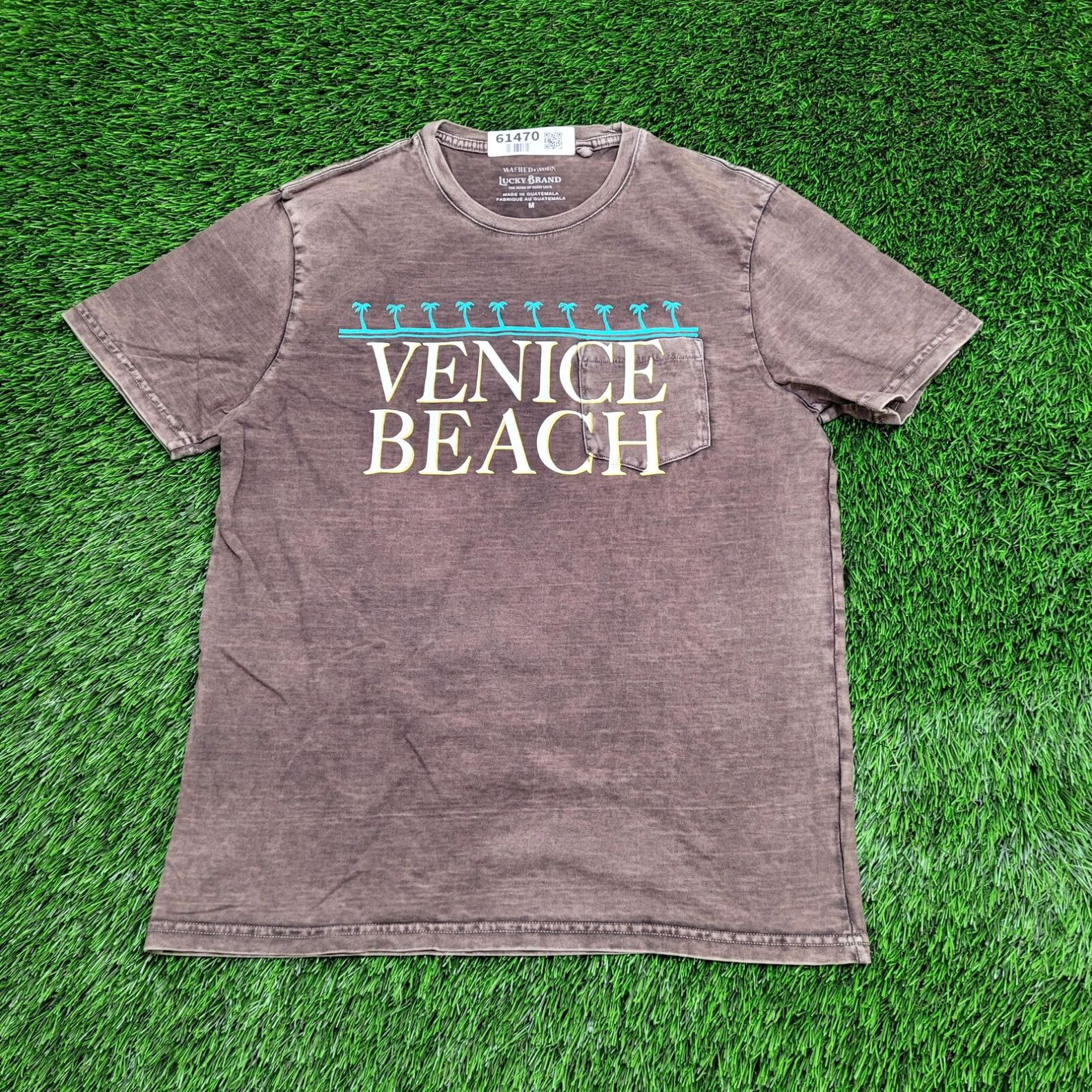 Lucky Brand Venice-Beach California Pocket Shirt Women M 19x26 Burnout ...