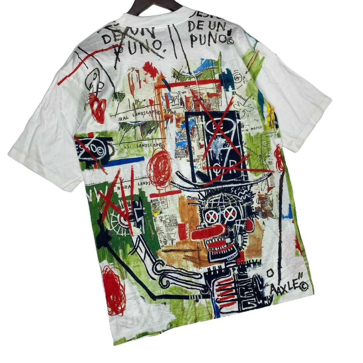 Jean-Michel Basquiat × Vintage Vintage 1997 Jean Michel Basquiat T Shirt Size US XL / EU 56 / 4 - 6 Thumbnail