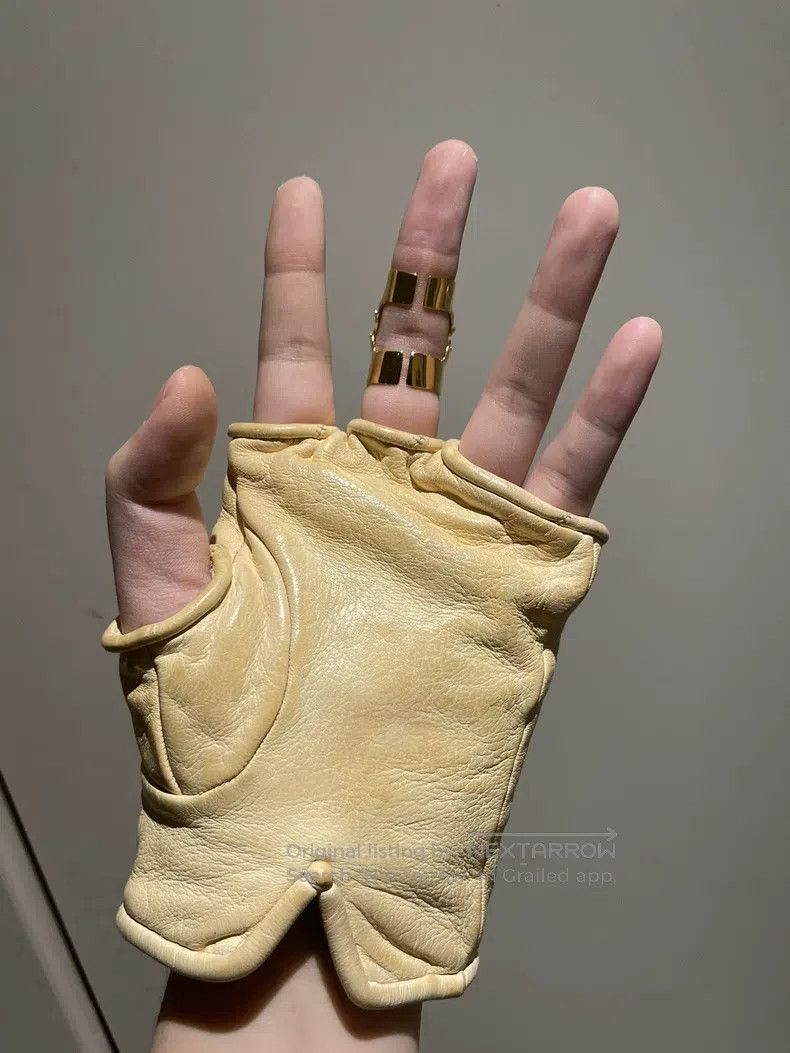 Carol Christian Poell Carol Christian Poell Size 50 Kangaroo leather gloves Size ONE SIZE - 4 Thumbnail