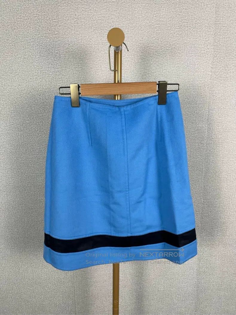 Hermes Hermes Blue Patchwork Short Skirt Size 24" / US 00 / IT 34 - 2 Thumbnail