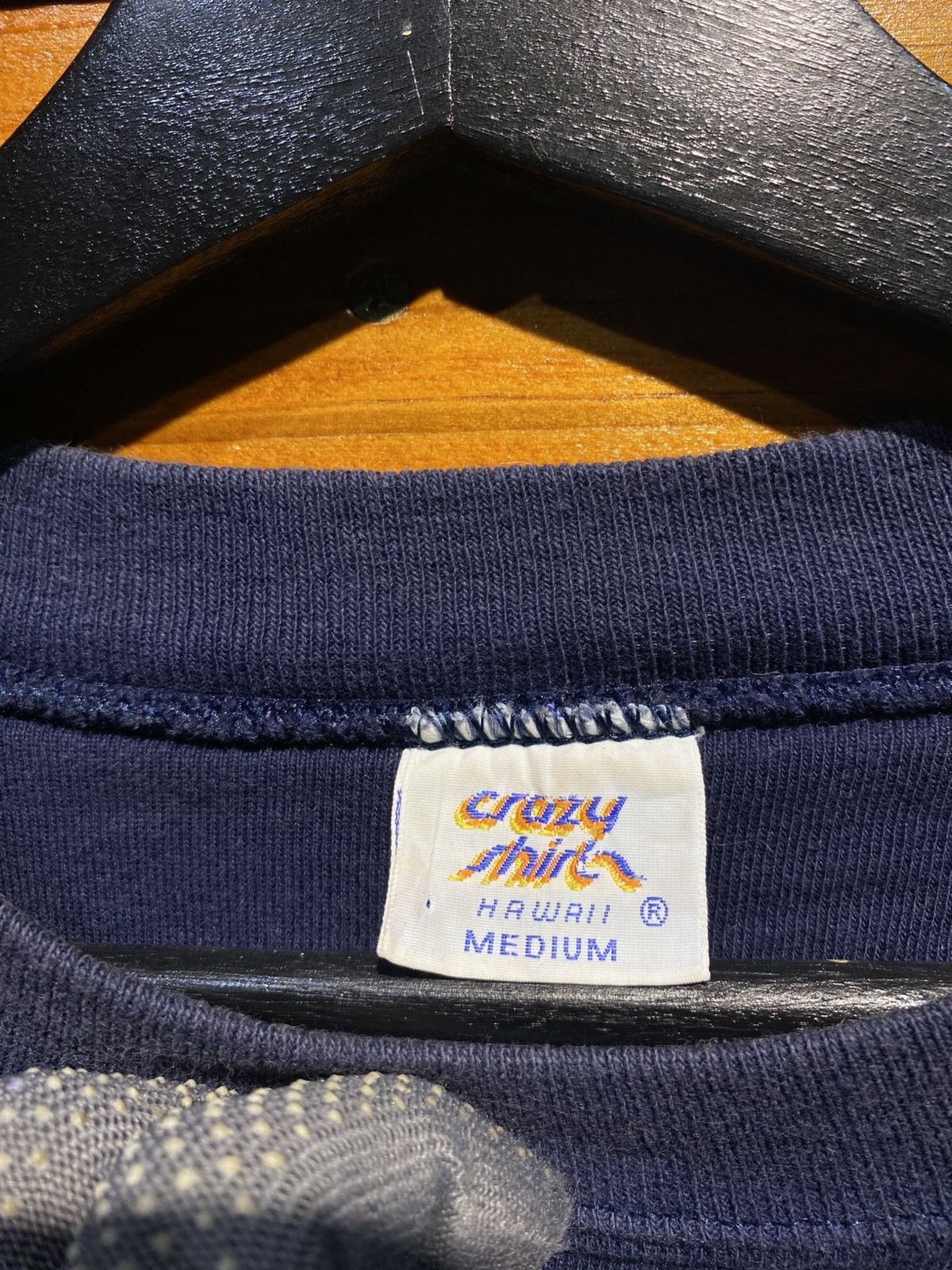 Vintage Vintage Crazy Shirt Hawaii Ulu’a Graphic Navy Blue Size US M / EU 48-50 / 2 - 6 Thumbnail