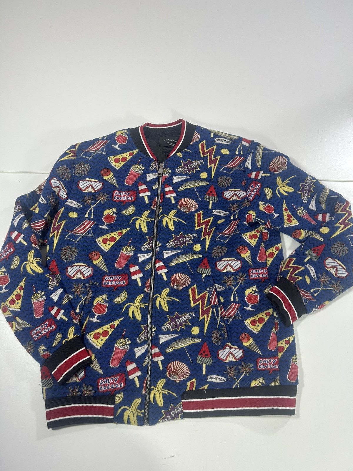 Zara Rare Zara Man medium lined Barbecue party colourful jacket Size US M / EU 48-50 / 2 - 1 Thumbnail