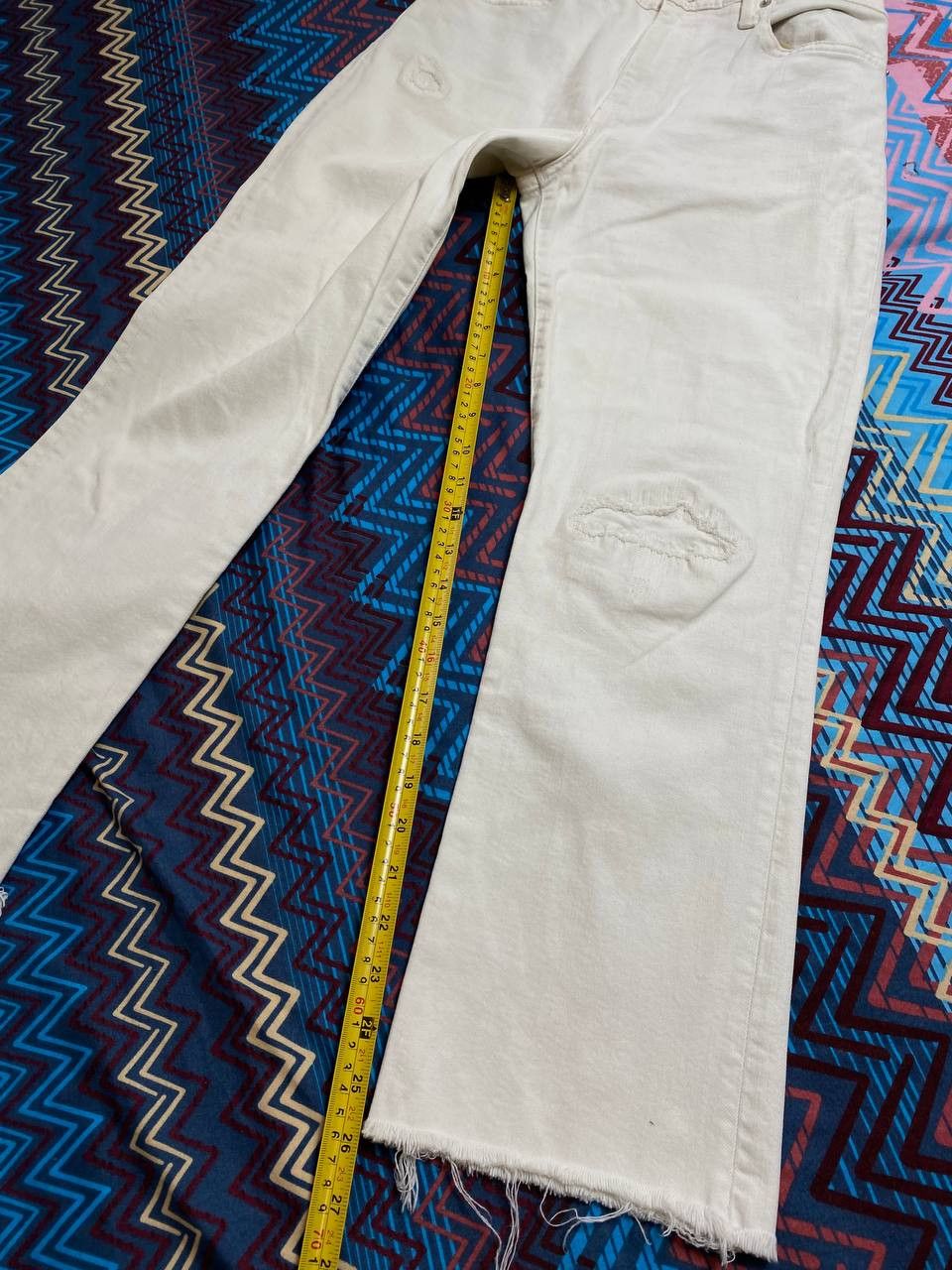 Polo Ralph Lauren jeans pants white logo Polo Ralph Lauren Y2K vintage Size 30" / US 8 / IT 44 - 13 Thumbnail