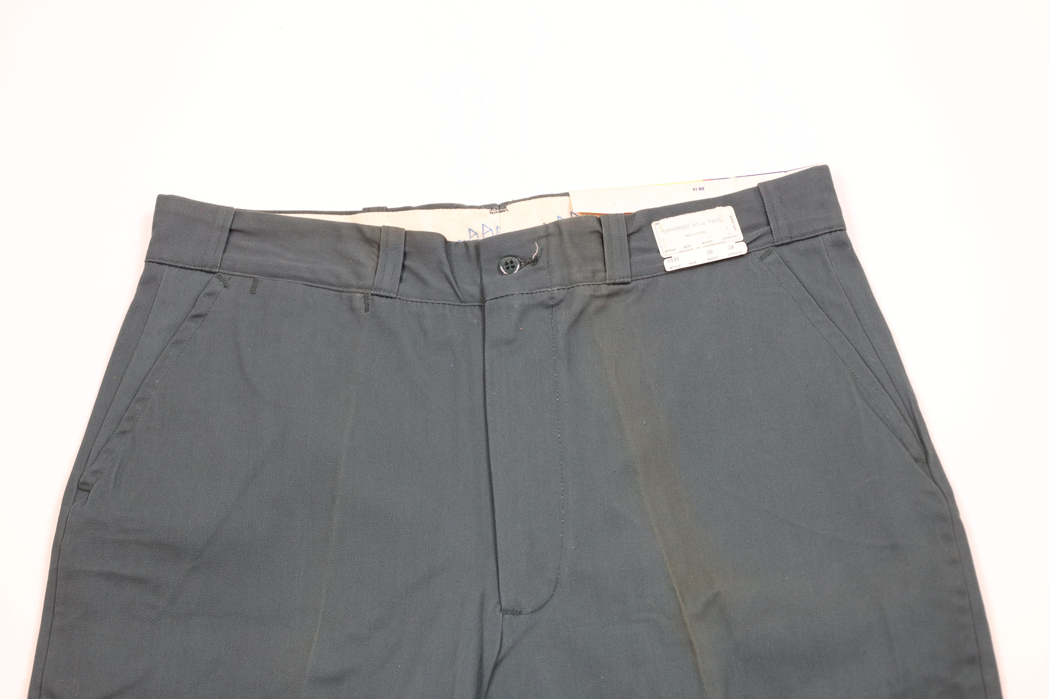 Vintage Deadstock Vintage 60s Cotton Twill Pants Green USA Size US 36 / EU 52 - 2 Thumbnail