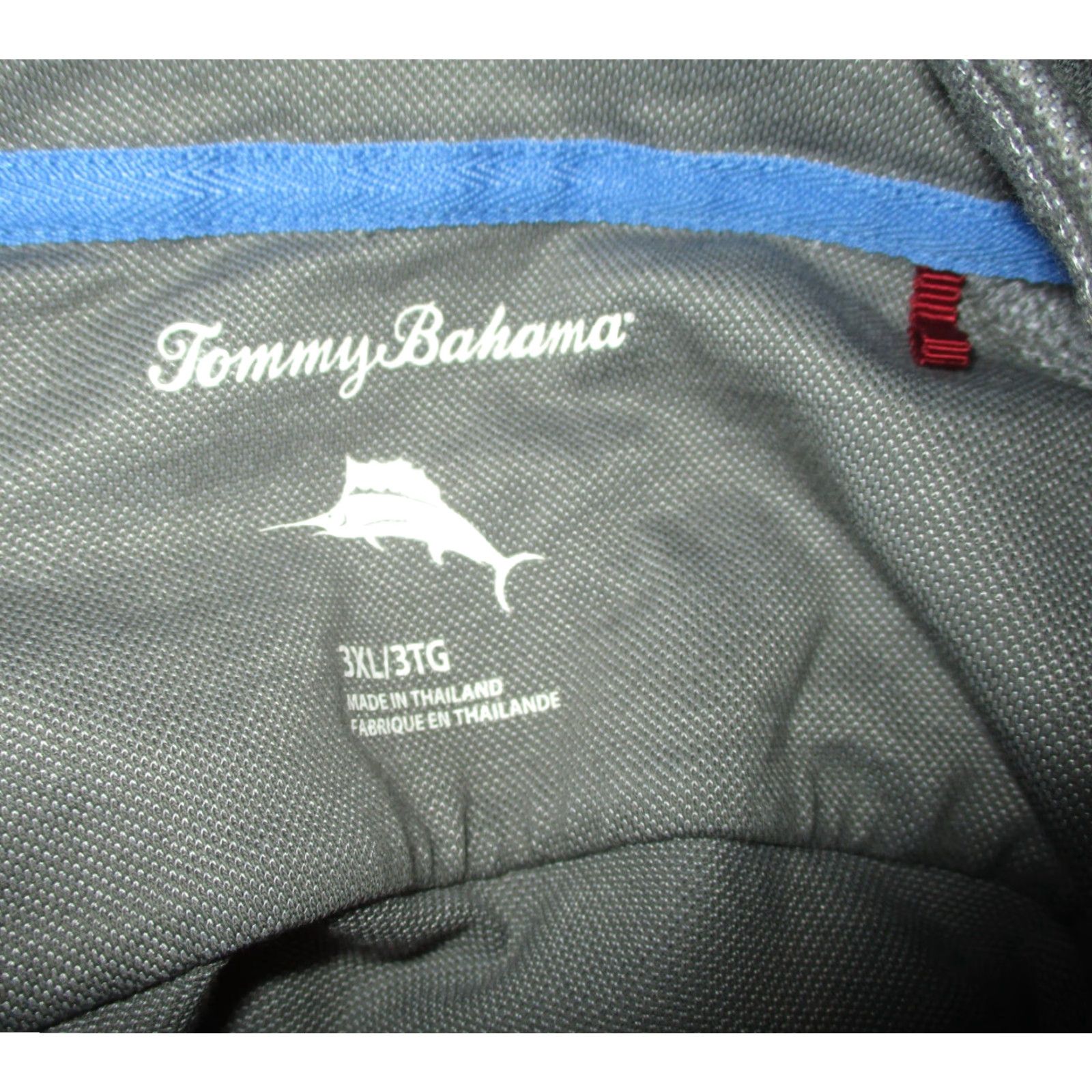 Tommy Bahama TOMMY BAHAMA Gray 1/2 Zip Long Sleeve Jersey Polo Shirt Men's 3XL Size US XXL / EU 58 / 5 - 6 Thumbnail