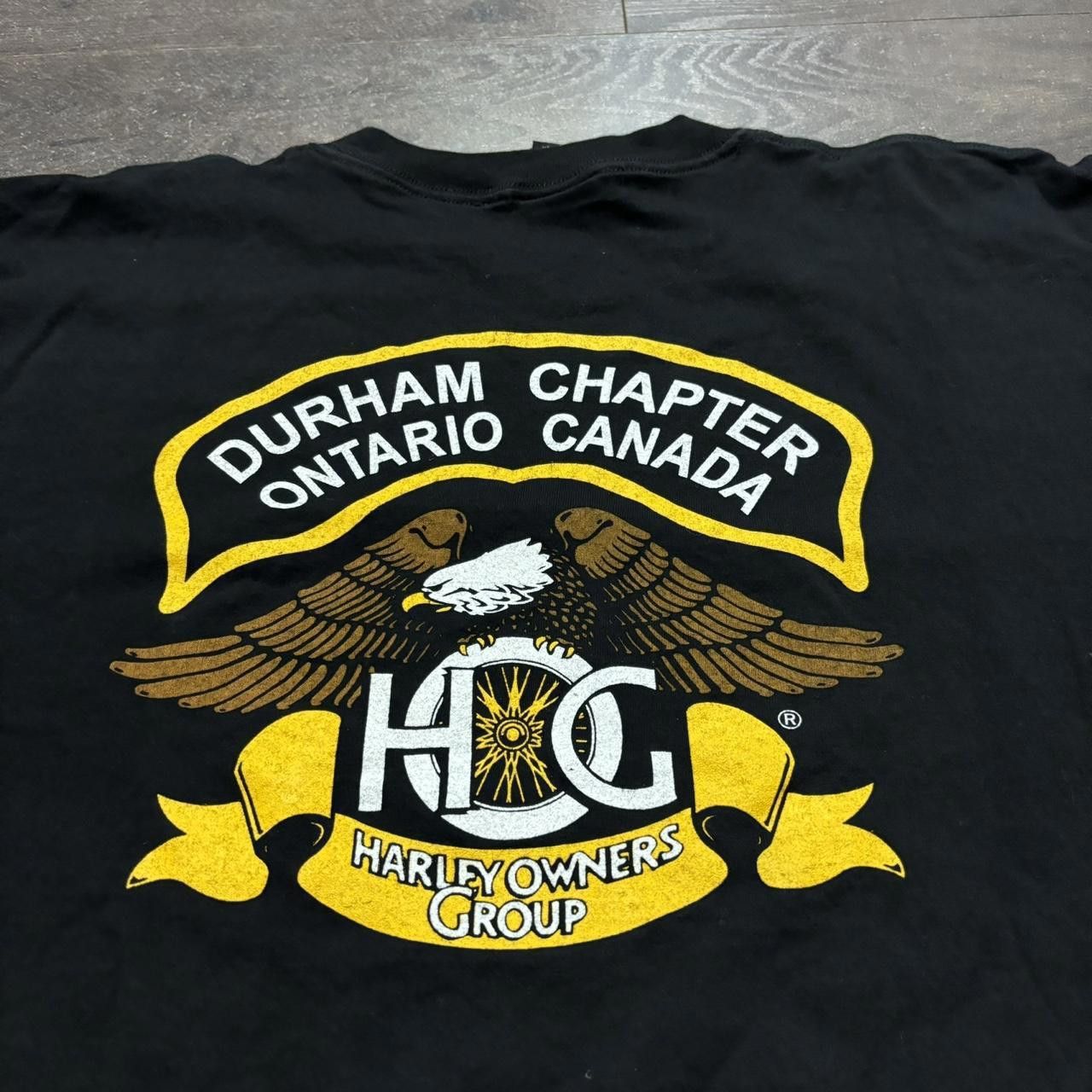 Designer vintage Harley Davidson Durham chapter Ontario t shirt XL Size US XL / EU 56 / 4 - 4 Thumbnail