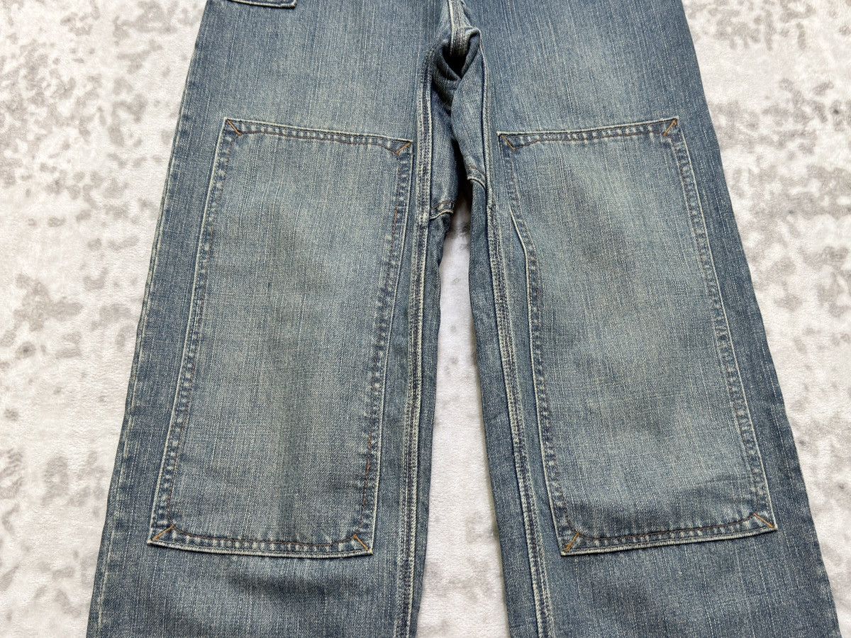 Gap Vintage GAP Kids Double Knee Carpenter Denim Jeans Size US 27 - 6 Thumbnail