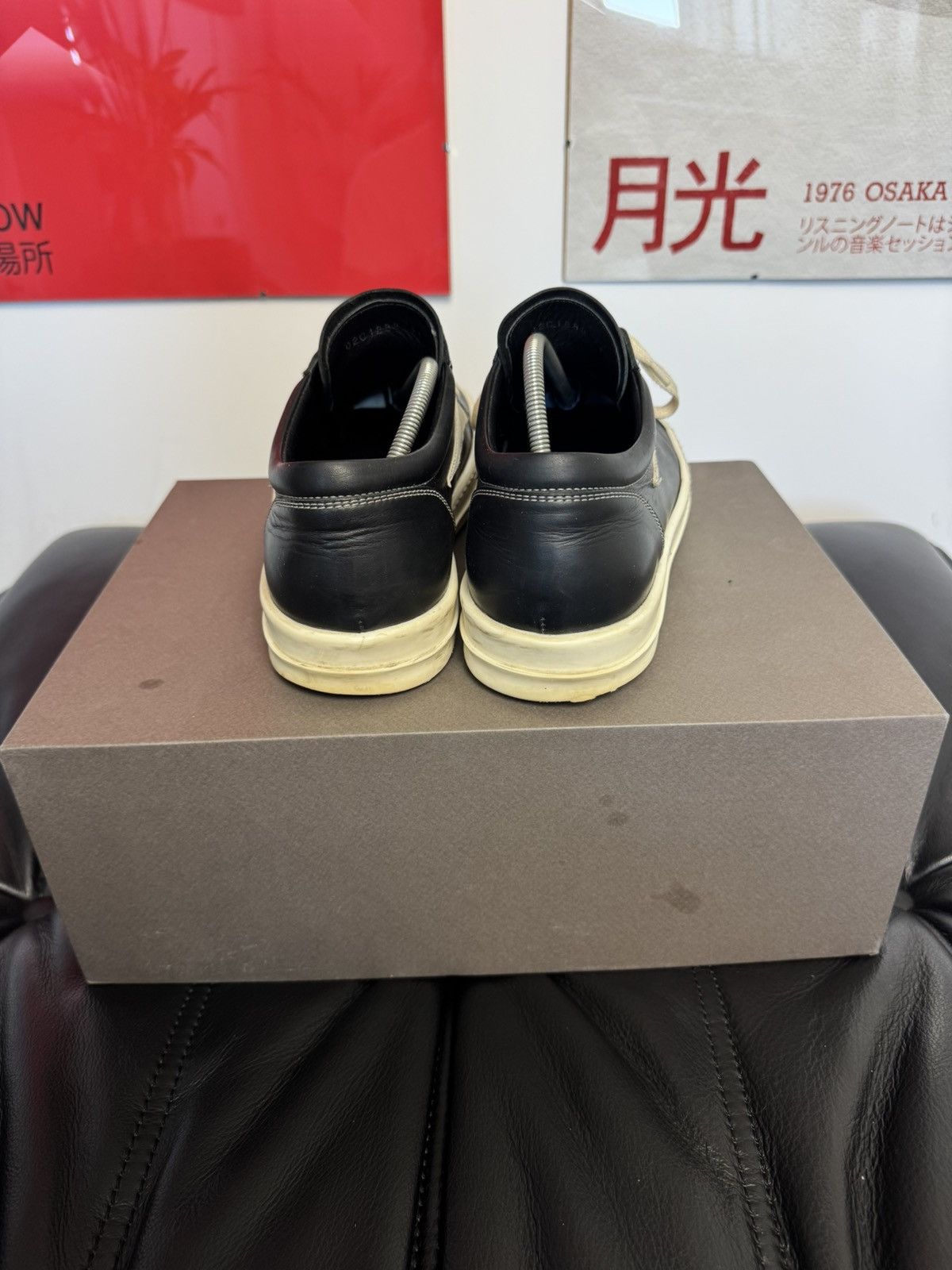 Rick Owens Rick Owens Vans Sneakers Leather Mainline Designer Low Top Size US 8.5 / EU 41-42 - 10 Thumbnail