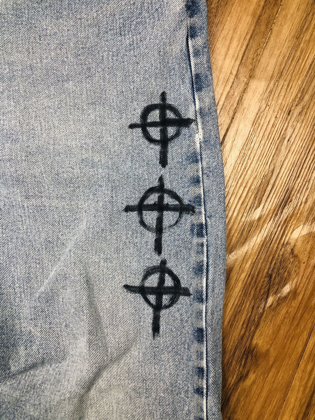 Wrangler Wrangler Jeans Light Wash Custom Art Denim (40) Size US 42 / EU 58 - 6 Thumbnail