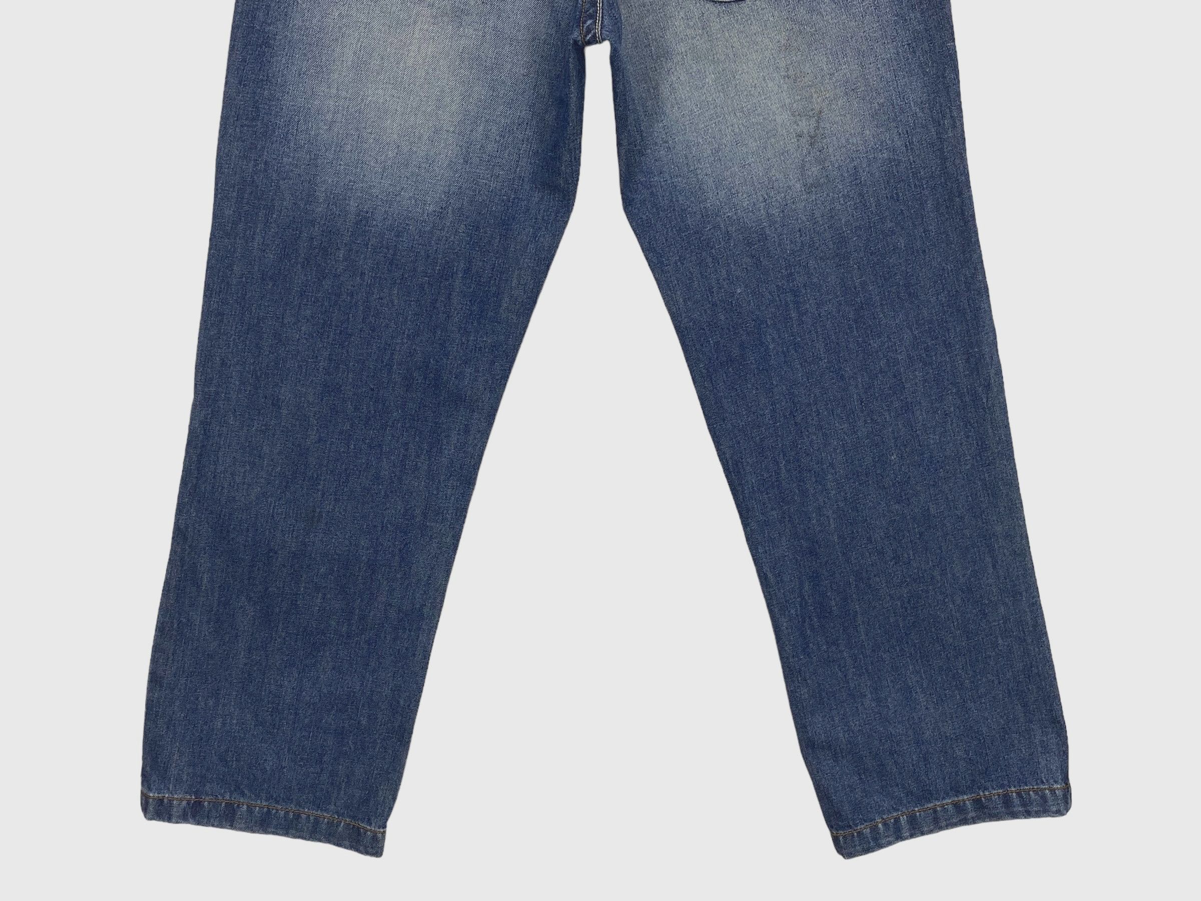 Other Azure Baggy Jeans Hip Hop Jay Z Medium Wash Men Jeans Size US 31 - 6 Thumbnail