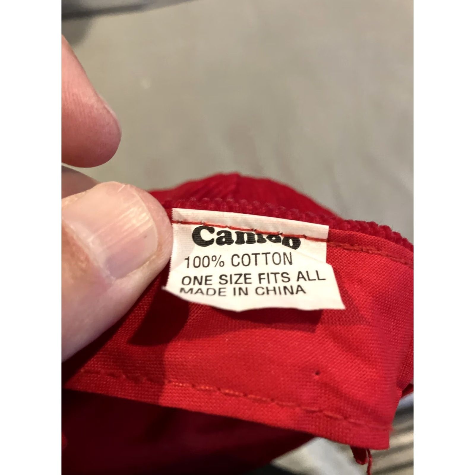 Roper VINTAGE Cameo Princess Cruises Alaska Corduroy Rope Trucker SNAPBACK Hat SNAPBACK Red Adjustment Adjustable Hat Womens Mens Size ONE SIZE - 4 Thumbnail