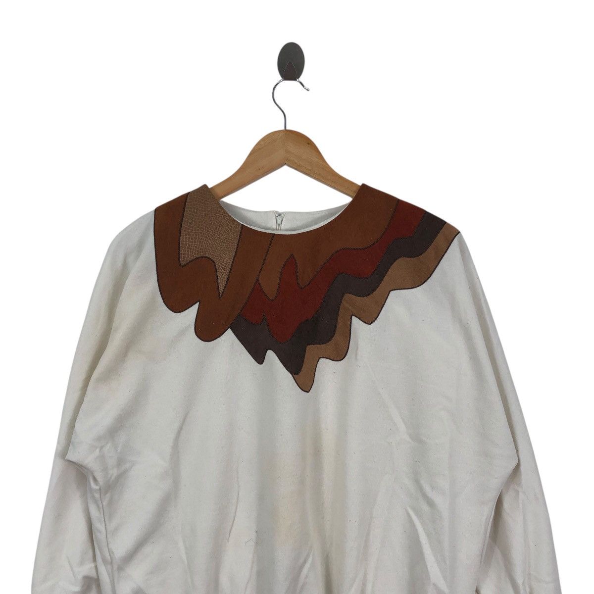 Vintage Vintage LESLIE FAY Union Made Made in Usa Art Sweatshirt Size L / US 10 / IT 46 - 3 Thumbnail
