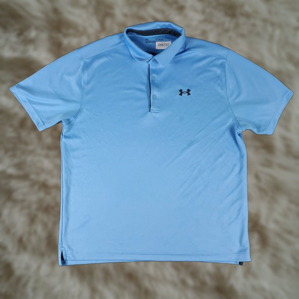 Under Armour Under Armour Polo Shirt Mens XL Blue Golf Casual Short Sleeve Polo Shirt Men's XL Blue Golf Casual Short Sleeve Size US XL / EU 56 / 4 - 1 Thumbnail