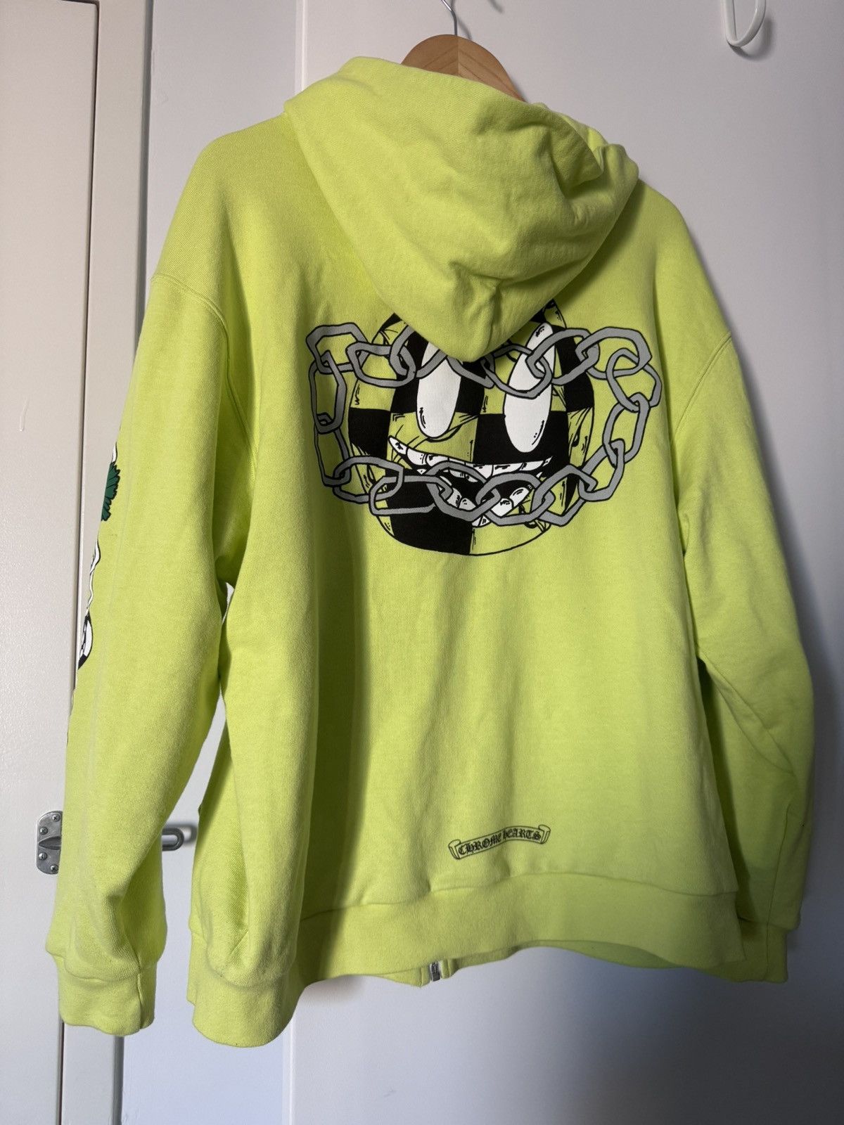 Chrome Hearts Chrome Hearts Matty Boy Lime Green Zip Up Hoodie Size US L / EU 52-54 / 3 - 3 Thumbnail