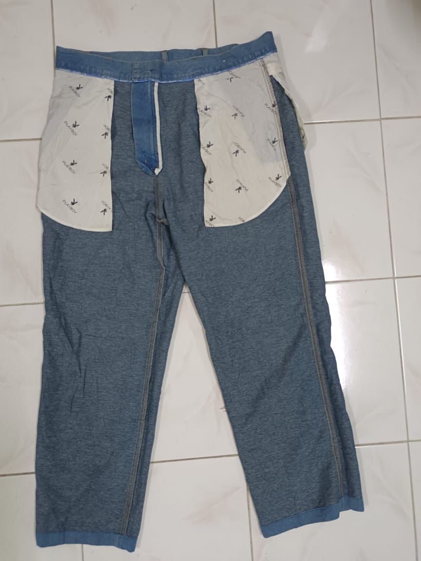 Playboy × Vintage Vintage Playboy Baggy Denim Jeans Pants Size US 37 - 14 Thumbnail