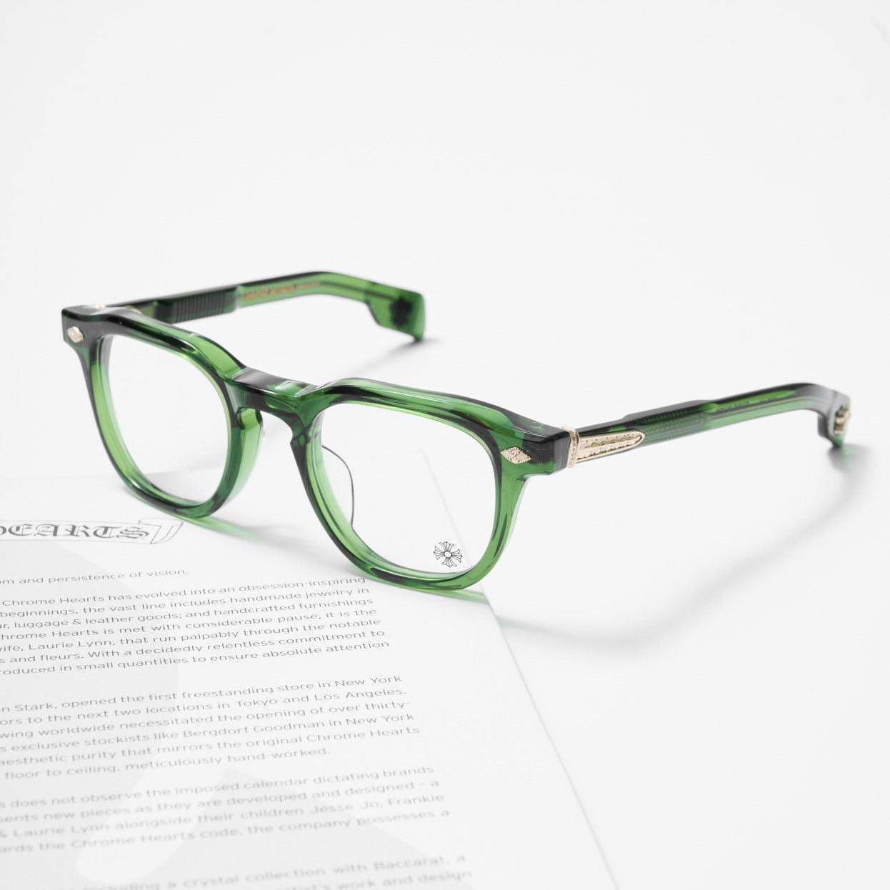 CHROME HEARTS CHIRP CHIRP DARK OLIVE GLASSES