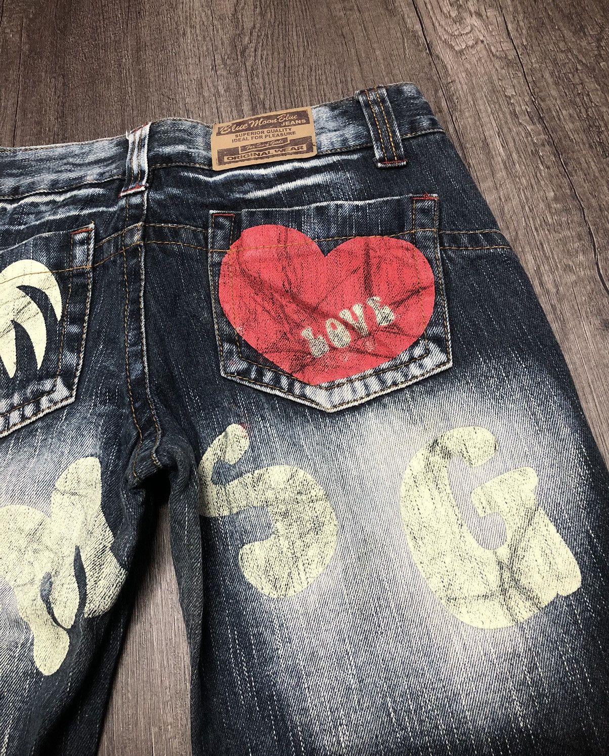 Blue Blue Japan × Japanese Brand × Vintage VINTAGE BLUE MOON BLUE SURF JEANS UNISEX DESIGN Size US 31 - 12 Thumbnail