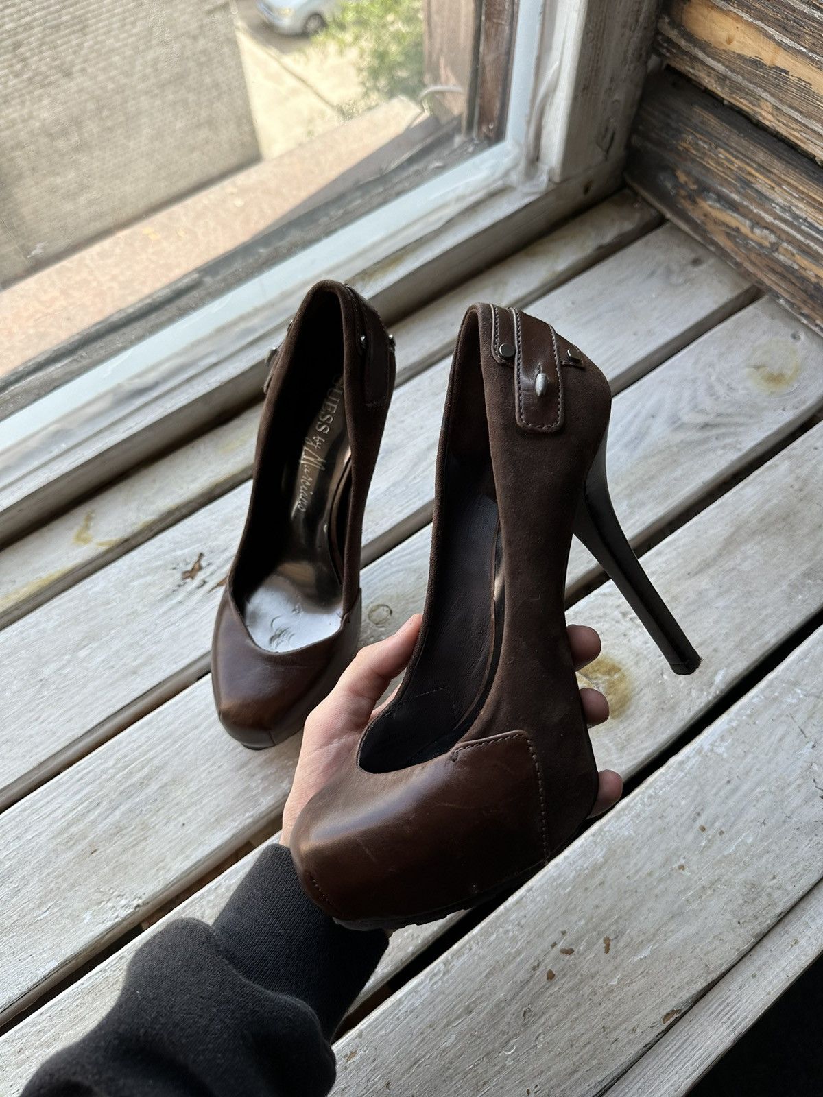 Georges Marciano × Guess × If Six Was Nine 🚨AVANT GARDE IF SIX WAS NINE GUESS BY MARCIANO HEELS RARE Size US 7 / IT 37 - 1 Thumbnail
