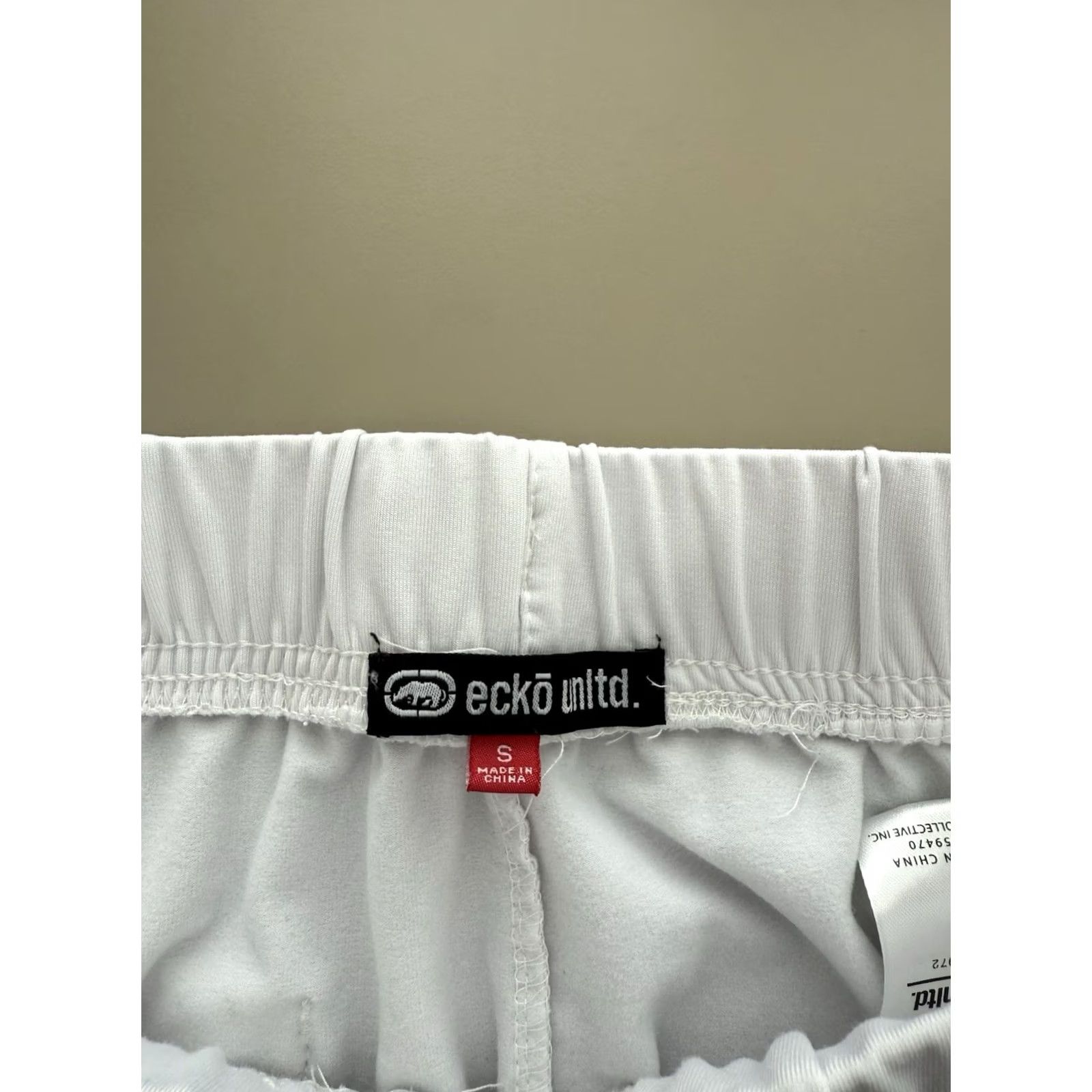 Ecko Unltd. Ecko Unltd Pants Mens Small White Logo Jogger Hip Hop Street Wear Club Jog Gym Size US 29 - 5 Thumbnail