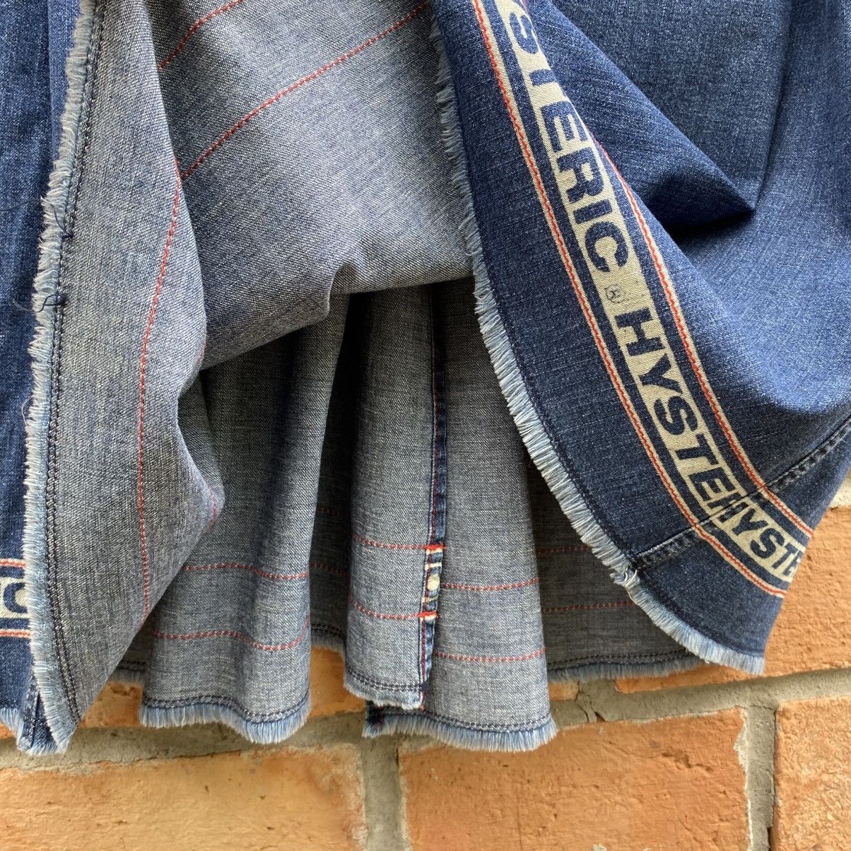 Hysteric Glamour Hysteric Glamour Soft Denim Logo Trim Maxi Skirt Size 26" / US 2 / IT 38 - 18 Thumbnail