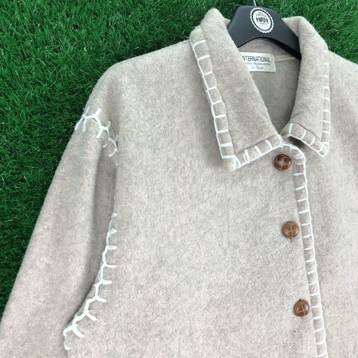 Native Vintage Wool Jacket Hand Embroidered by CP Tokyo Size US XL / EU 56 / 4 - 2 Thumbnail
