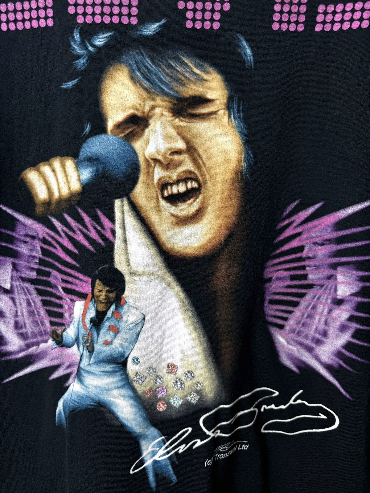 Band Tees Vintage 00s Elvis Presley American Classic Band Rock T Shirt Size US XL / EU 56 / 4 - 3 Thumbnail