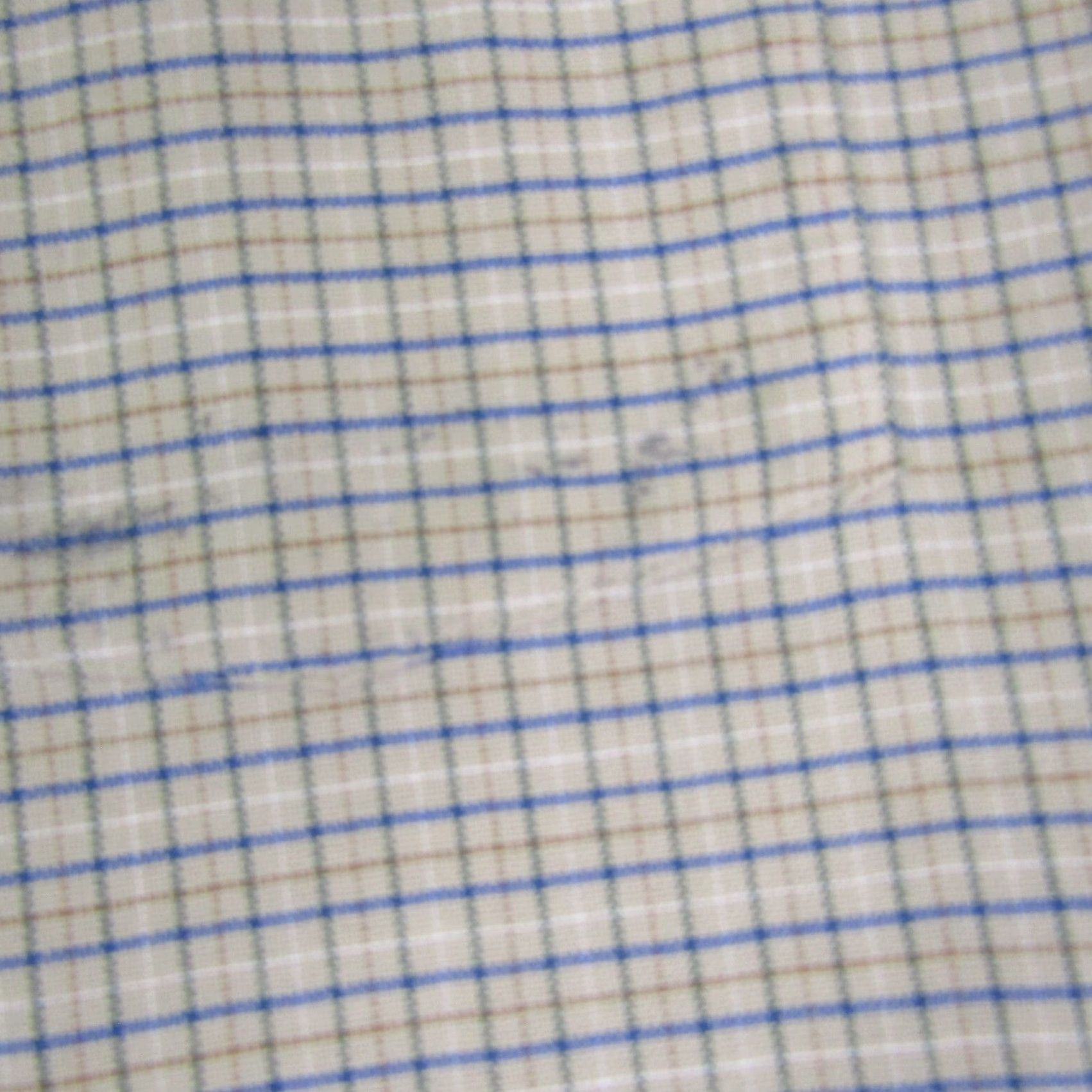Vintage VINTAGE L.L. Bean Shirt Mens XL Beige Blue Plaid Button-Up Outdoors 17.5 - 34 Sleeve Long Collared Casual 汎 Size US XL / EU 56 / 4 - 4 Thumbnail