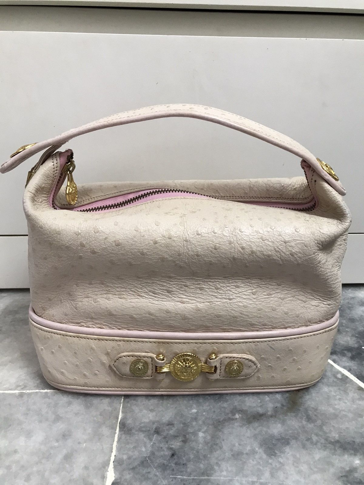 Versace Vintage Gianni Versace Bag Leather Pink Handbag Size ONE SIZE - 11 Thumbnail